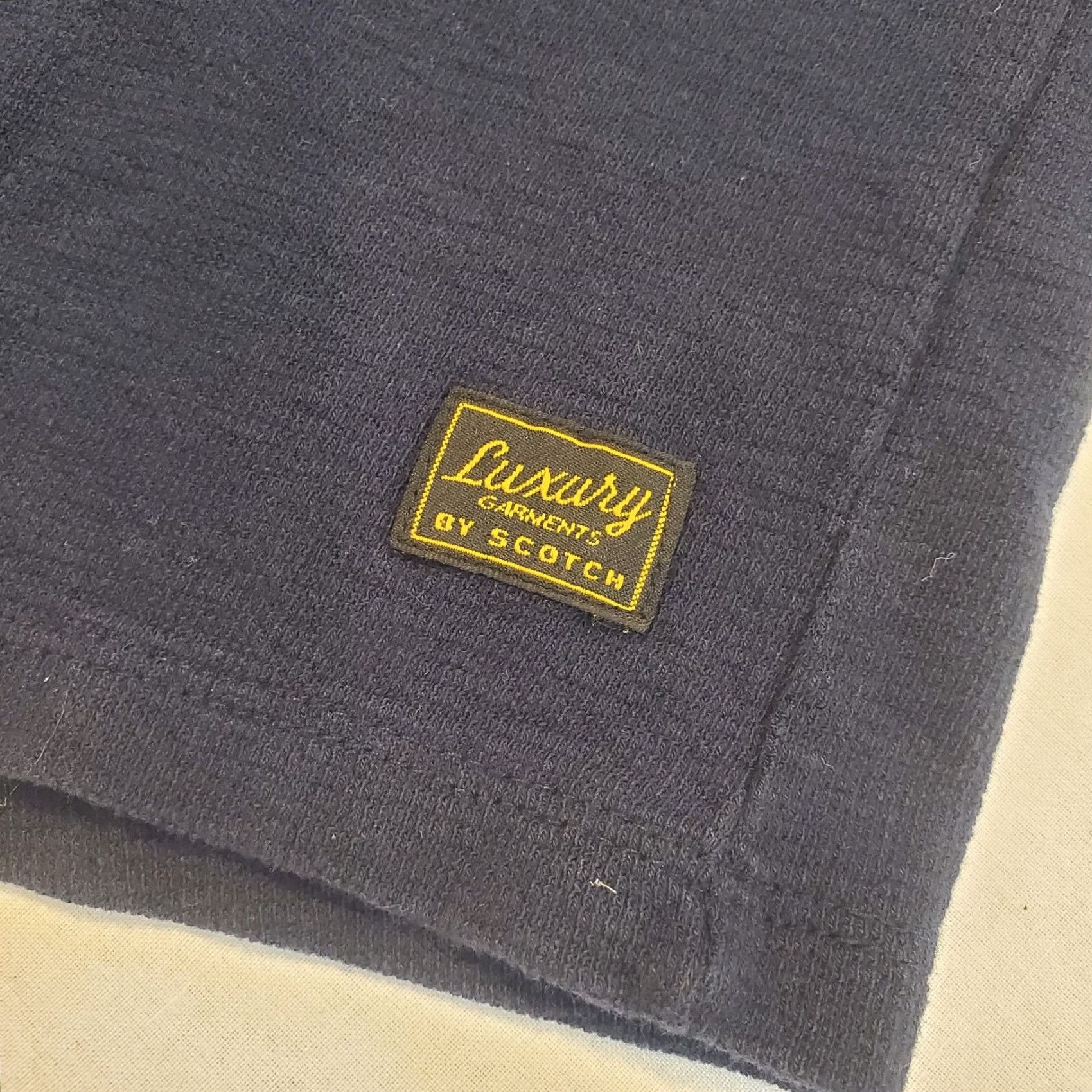 Scotch & Soda Scotch Soda Mens Lightweight Navy Blue Sweater Sz Large Fabric Trim Luxury Size US L / EU 52-54 / 3 - 5 Thumbnail