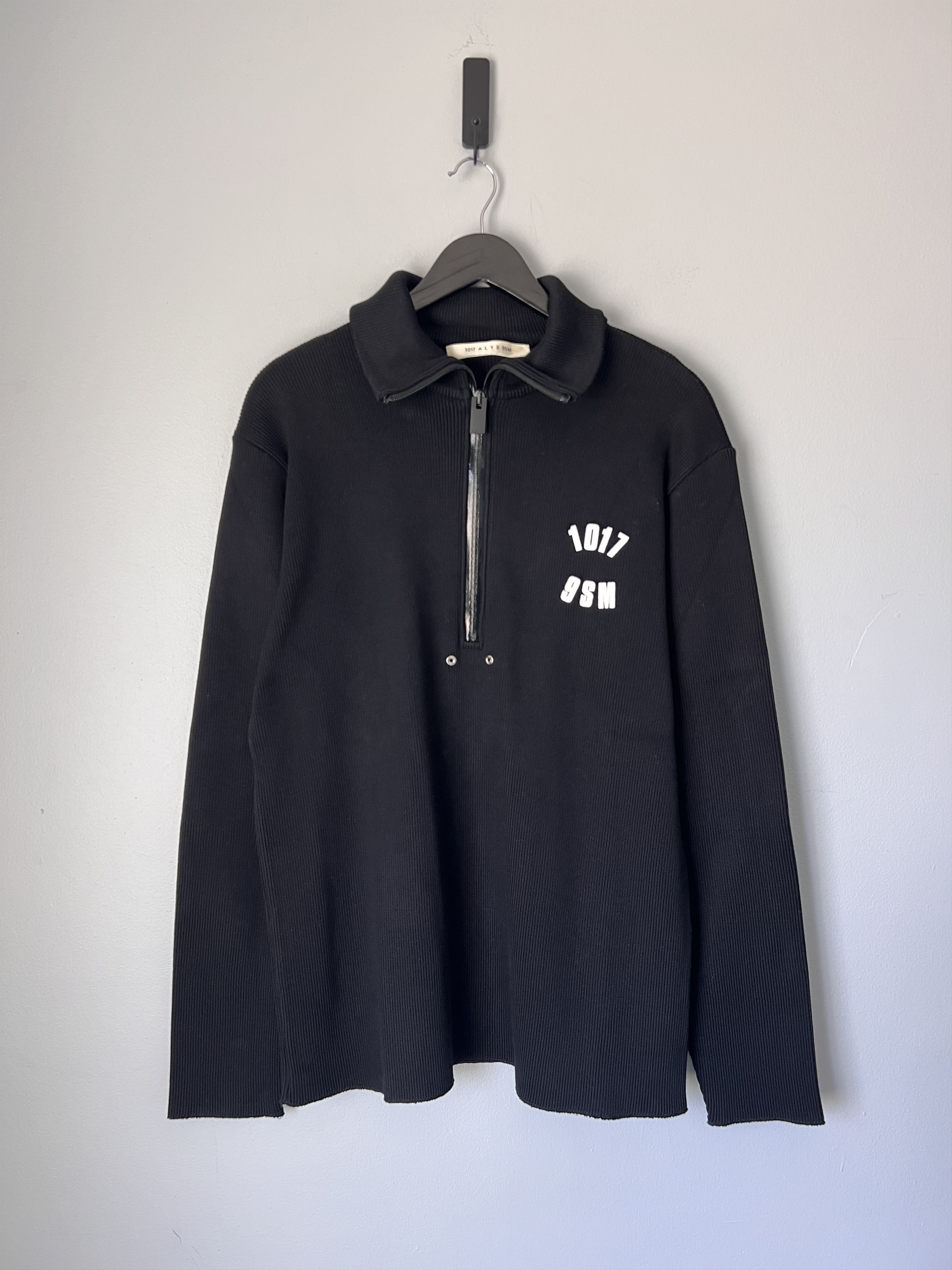1017 ALYX 9SM 1017 Alyx 9SM Long Sleeve Knitted Polo in Black Size US XL / EU 56 / 4 - 1 Thumbnail