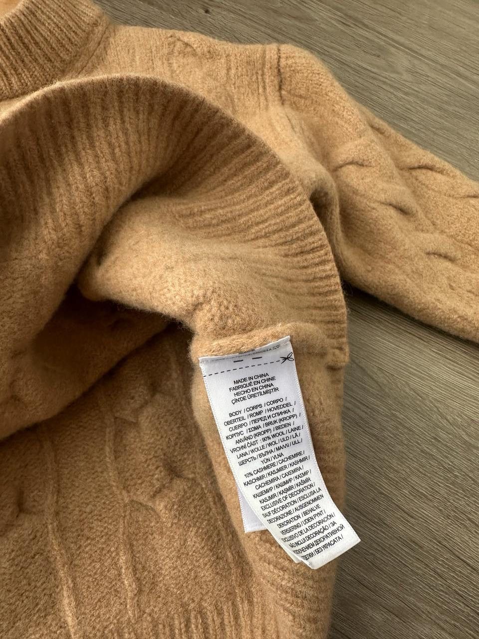 Polo Ralph Lauren × Vintage Vintage Polo Ralph Lauren Beige Cable Knit Sweater Size US XXS / EU 40 - 7 Thumbnail
