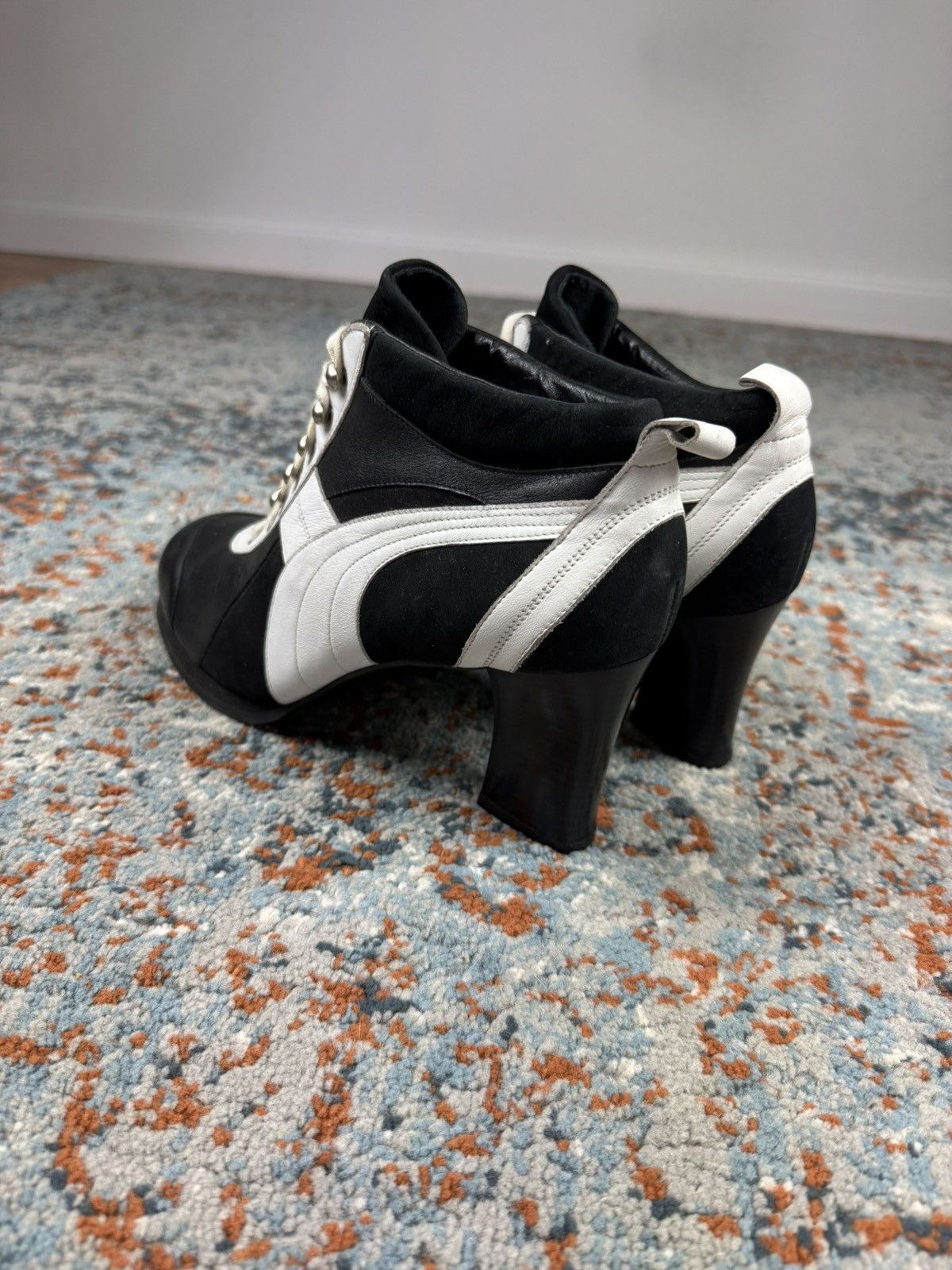 Puma 💥 GRAIL Rare vintage 90s Puma ankle boots heels avant garde Size US 9 / IT 39 - 3 Thumbnail