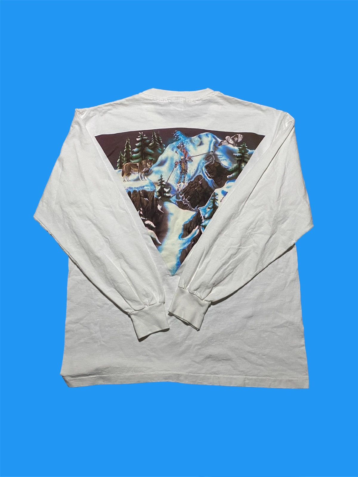 Vintage Vintage 1992 Grateful Dead Winter Ski Skull longsleeve Size US L / EU 52-54 / 3 - 2 Thumbnail