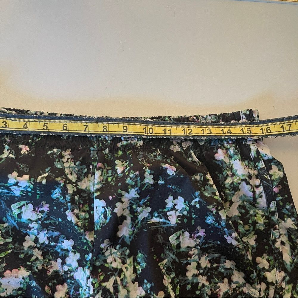 Designer RBX Athletic Workout Lined Floral Shorts Green Blue Large Size 27" / US 4 / IT 40 - 6 Thumbnail