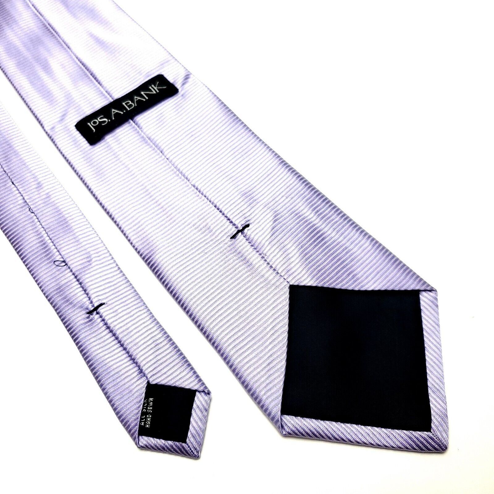 Jos. A. Bank Jos A Bank Silk Tie Purple Woven Striped Hand Sewn Striped Size ONE SIZE - 3 Thumbnail