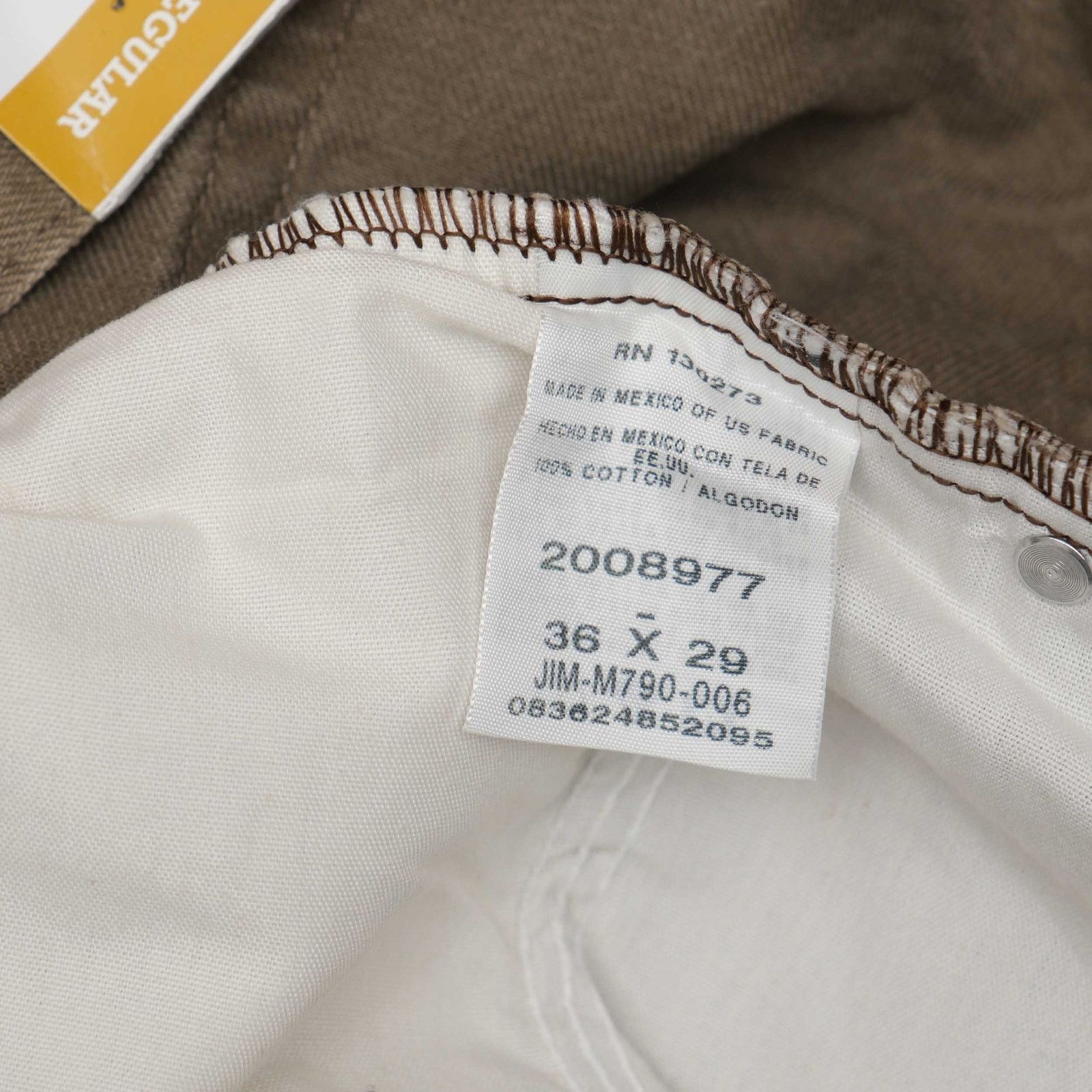 Lee VTG NWT Lee Straight Leg Brown Jeans 36x29 Size US 36 / EU 52 - 4 Thumbnail
