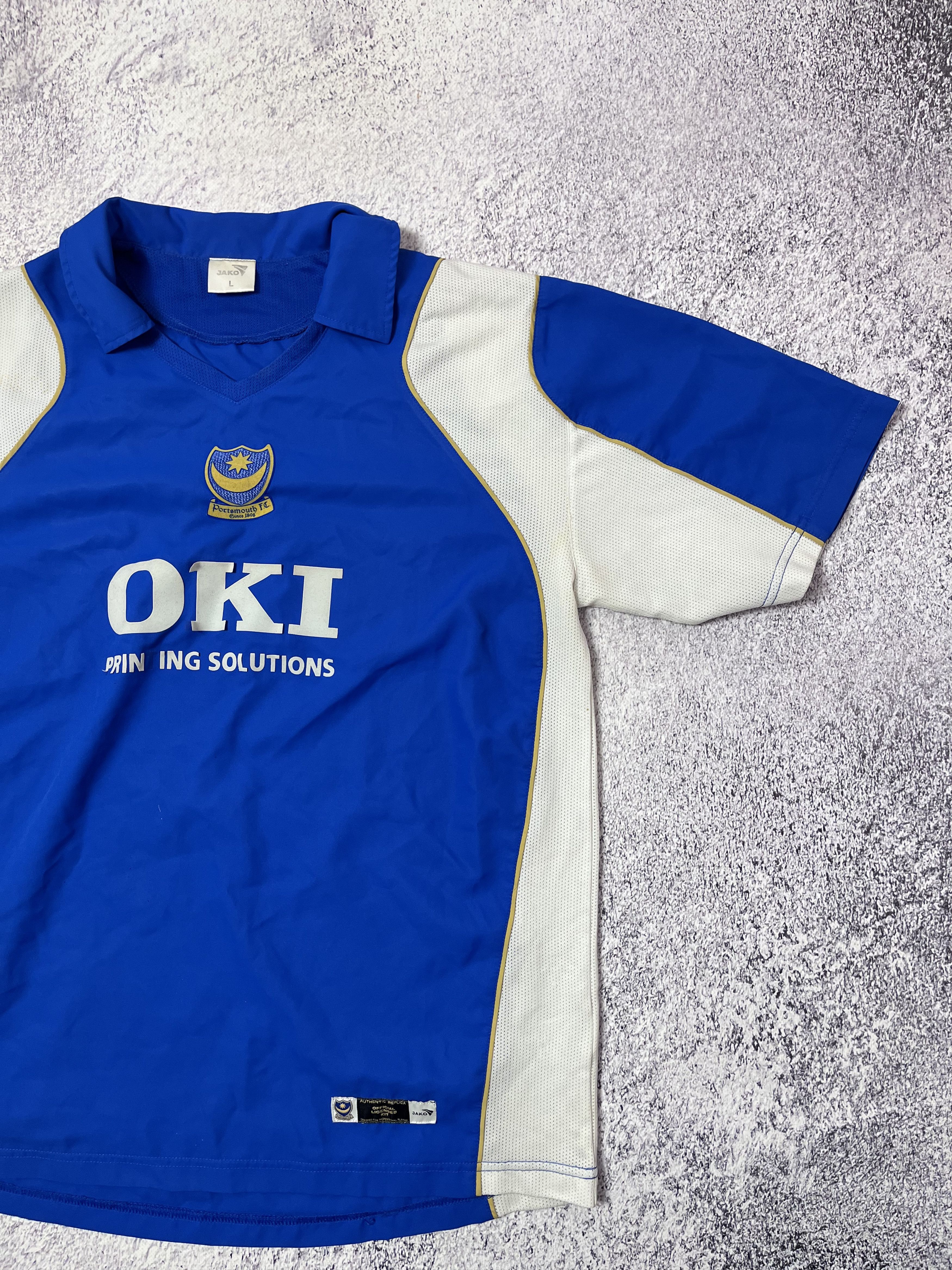 Vintage Mens vintage soccer jersey Jako Portsmouth 2006/07 size l Size US L / EU 52-54 / 3 - 4 Thumbnail