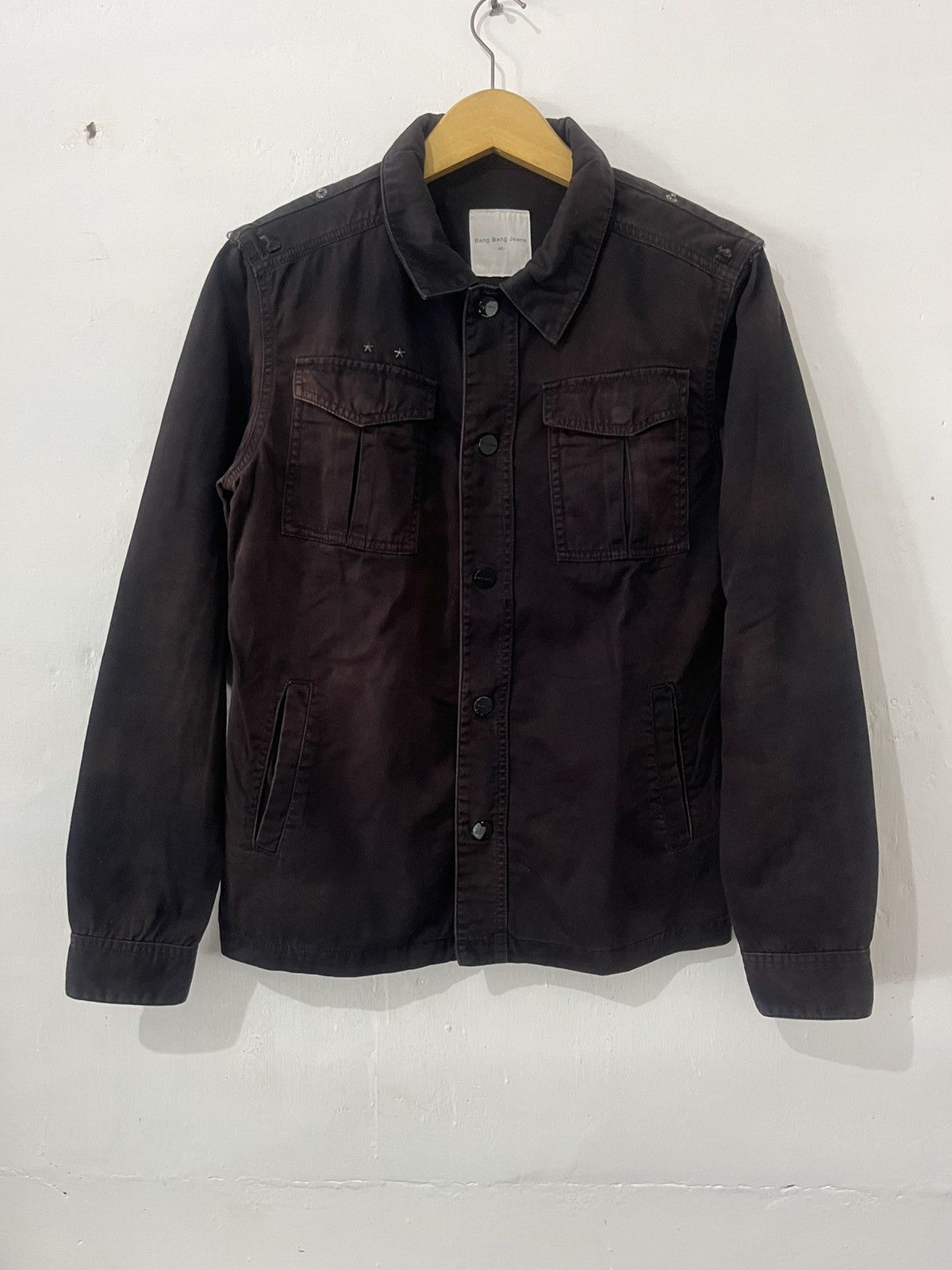 Japanese Brand × Vintage VINTAGE Y2K ARCHIVE BANGBANG DENIM JACKET BROWN Size US M / EU 48-50 / 2 - 8 Thumbnail