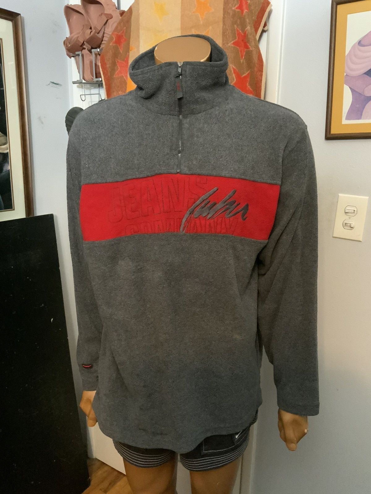 Fubu Vintage Fubu 1/4 Zip Fleece Lightweight Pullover Jacket Size US M / EU 48-50 / 2 - 10 Thumbnail