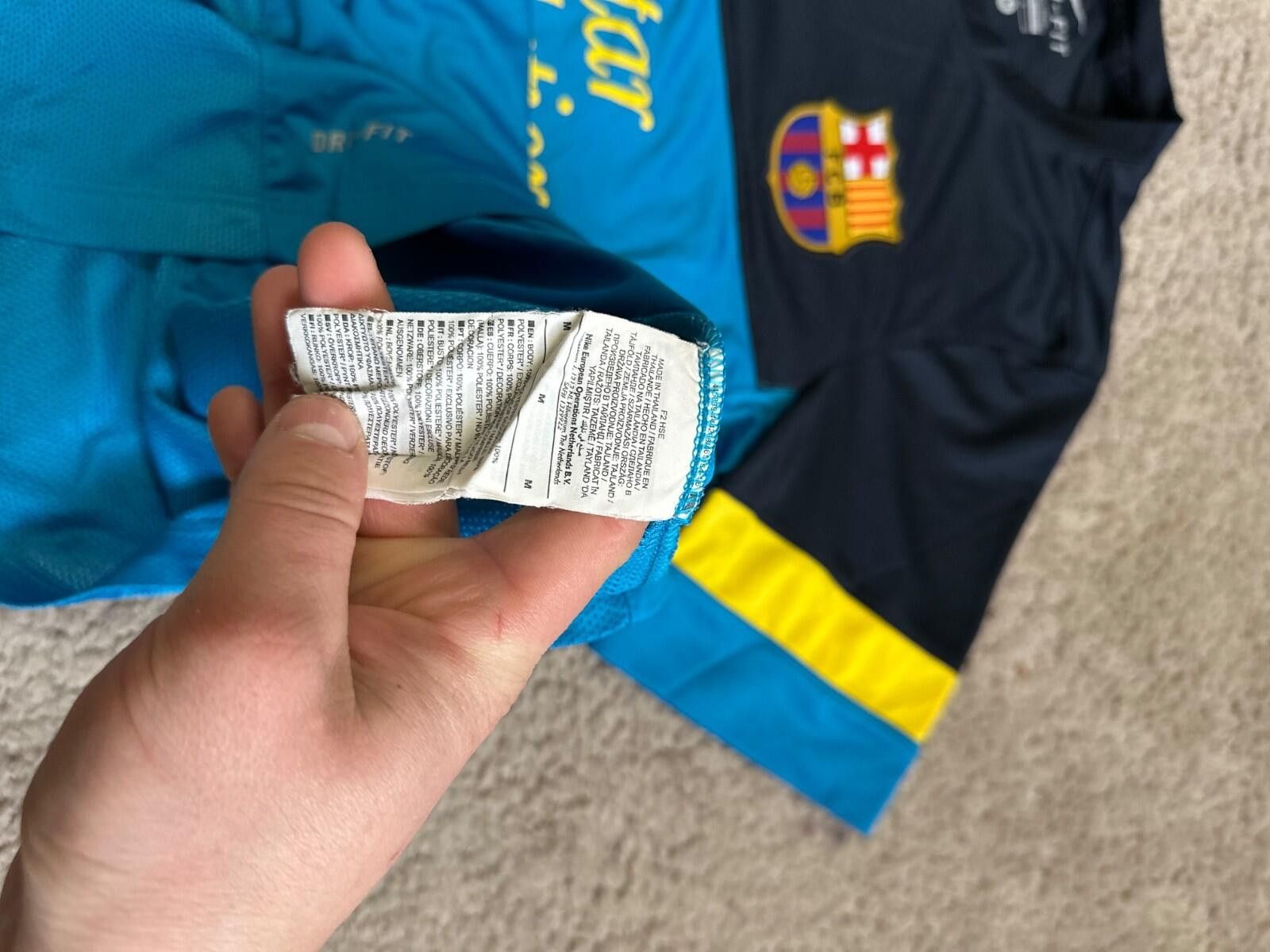 Nike BARCELONA 2012/13 TRAINING FOOTBALL SHIRT NIKE SOCCER JERSEY Size US M / EU 48-50 / 2 - 5 Thumbnail