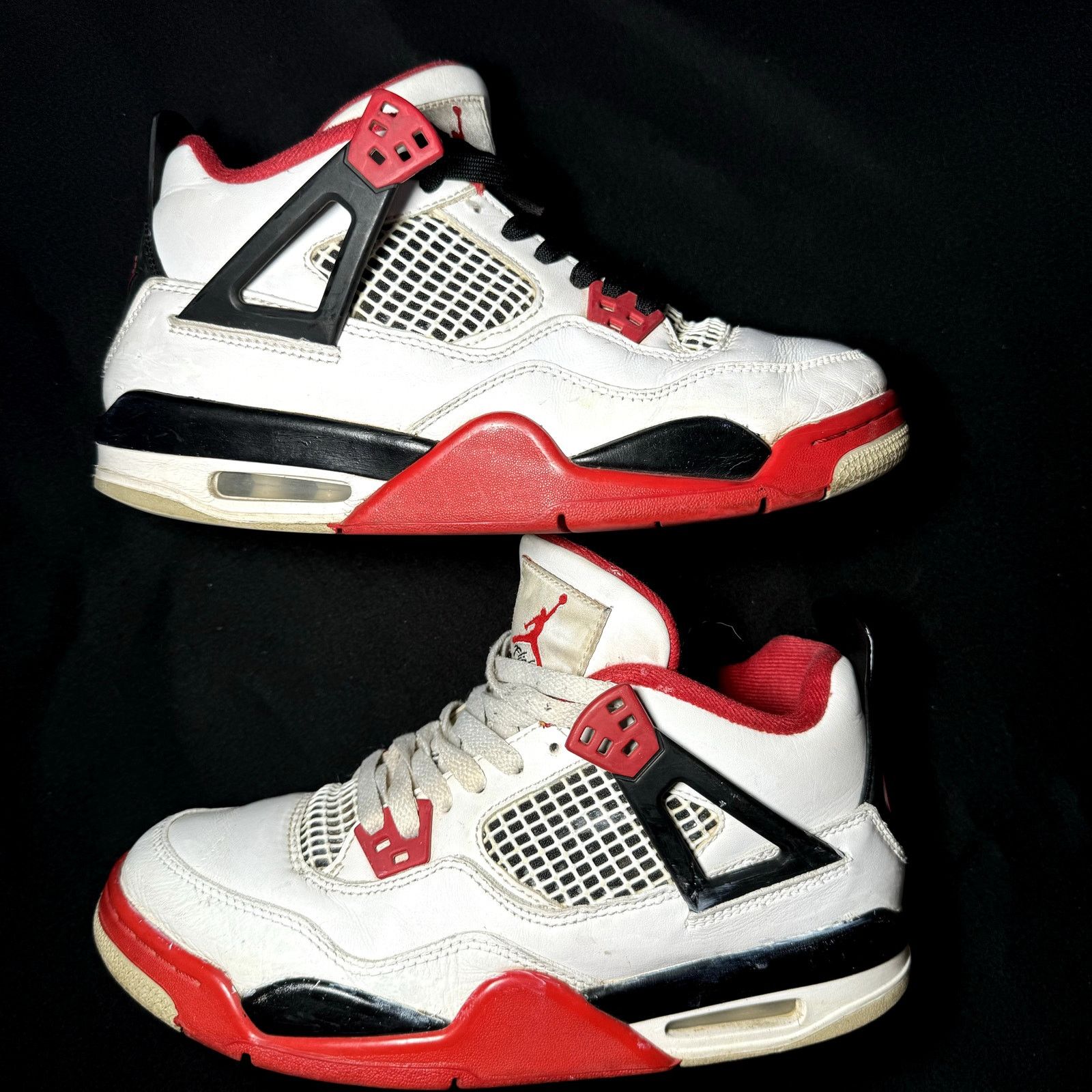 Jordan Brand × Nike Nike Air Jordan 4 Retro OG GS Fire Red 2020 - Size 6.5 Size US 6.5 / EU 39-40 - 2 Thumbnail