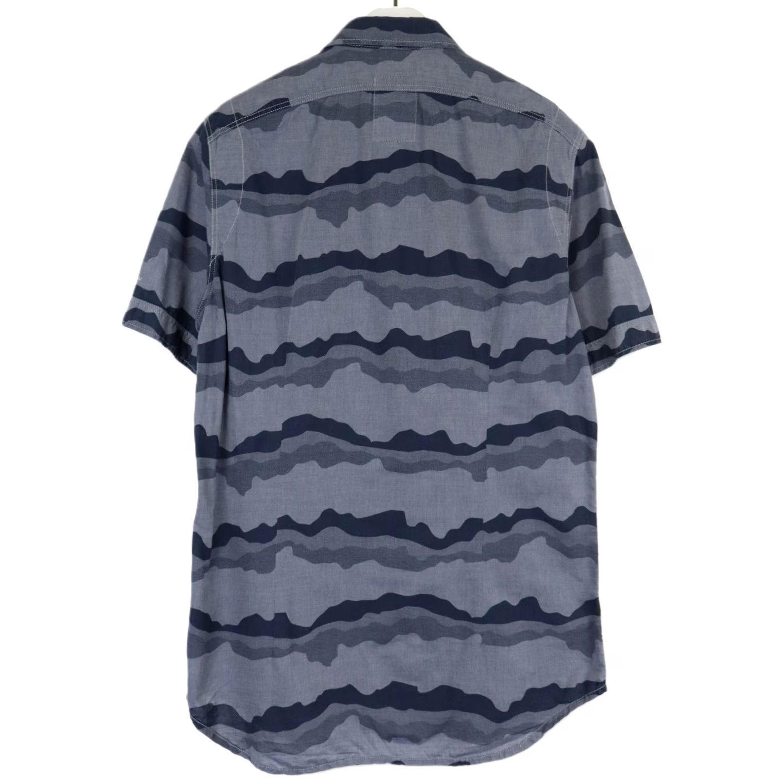 G-Star G-Star A Crotch Yoshem Work Shirt Shirt Men's LARGE Blue Short Sleeve Button Up Size US L / EU 52-54 / 3 - 2 Thumbnail