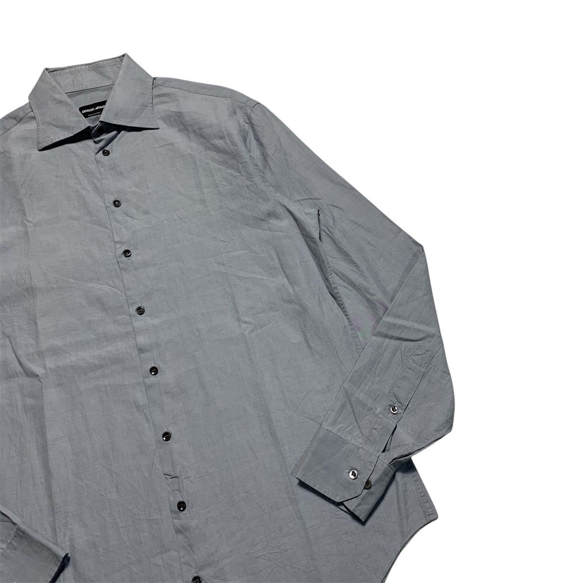 Giorgio Armani Vintage Giorgio Armani Longshirt Formal Button Up Size US M / EU 48-50 / 2 - 2 Thumbnail