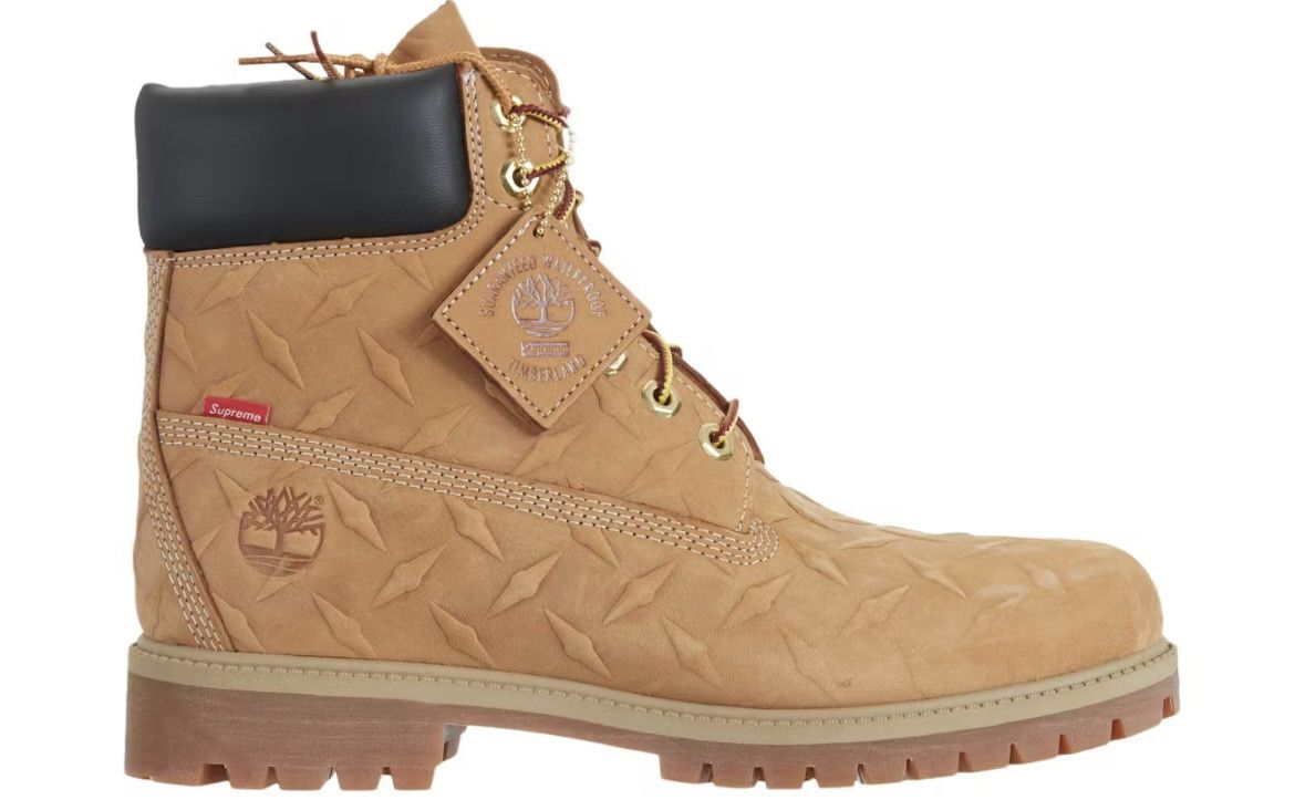 Supreme × Timberland Timberland X Supreme Diamond Plate Wheat Grailed 5902