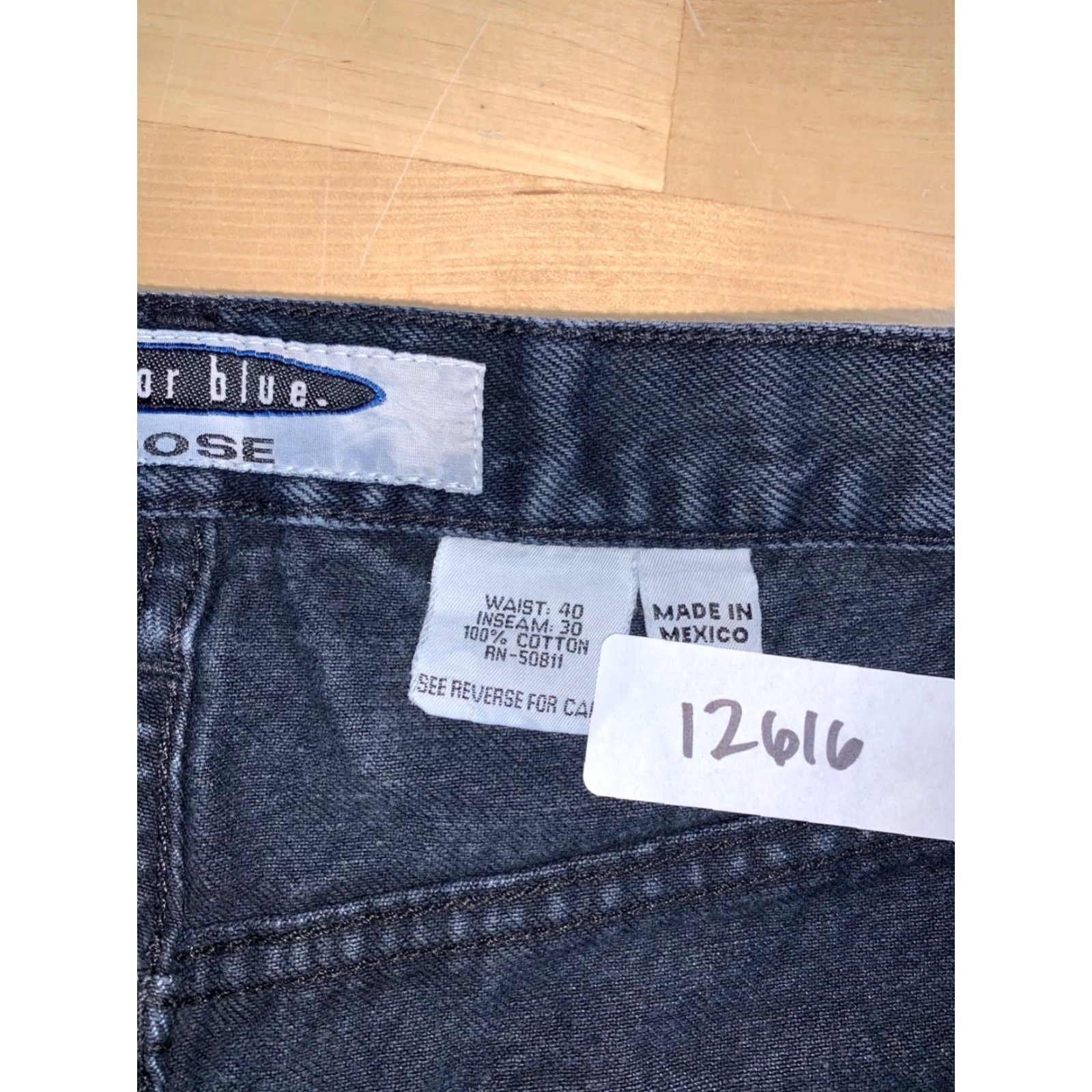 Anchor Blue VINTAGE Anchor Blue Jeans Denim 40x30 Dark Blue Y2K Grunge 12616 Size US 40 / EU 56 - 3 Thumbnail