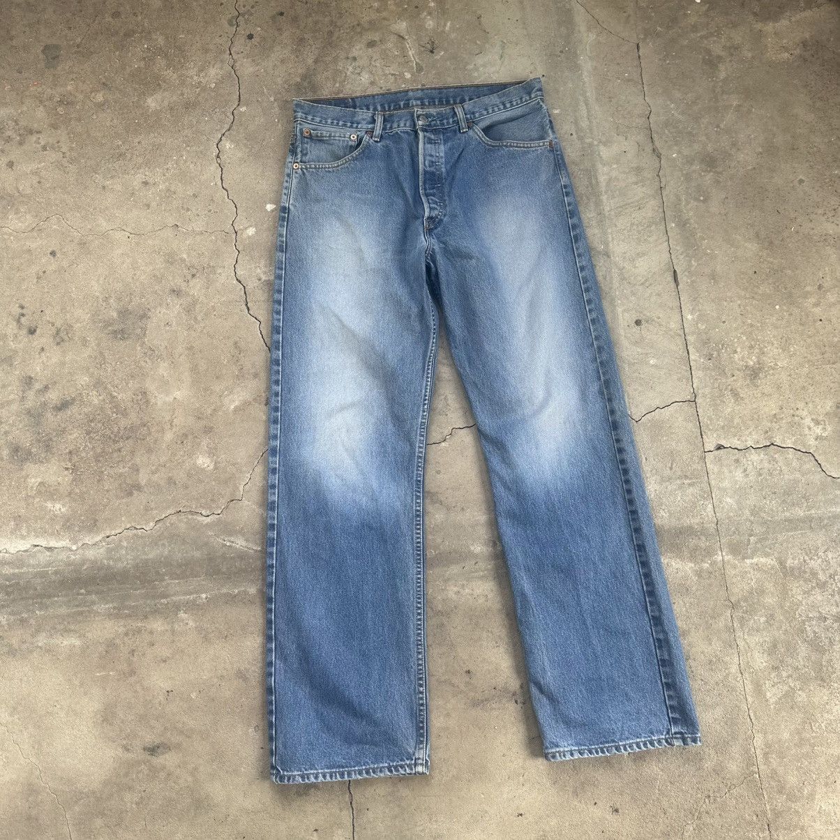 Levi's Levi's 523 Vintage bluestonewashed Painters Denim Jeans Size US 36 / EU 52 - 3 Thumbnail