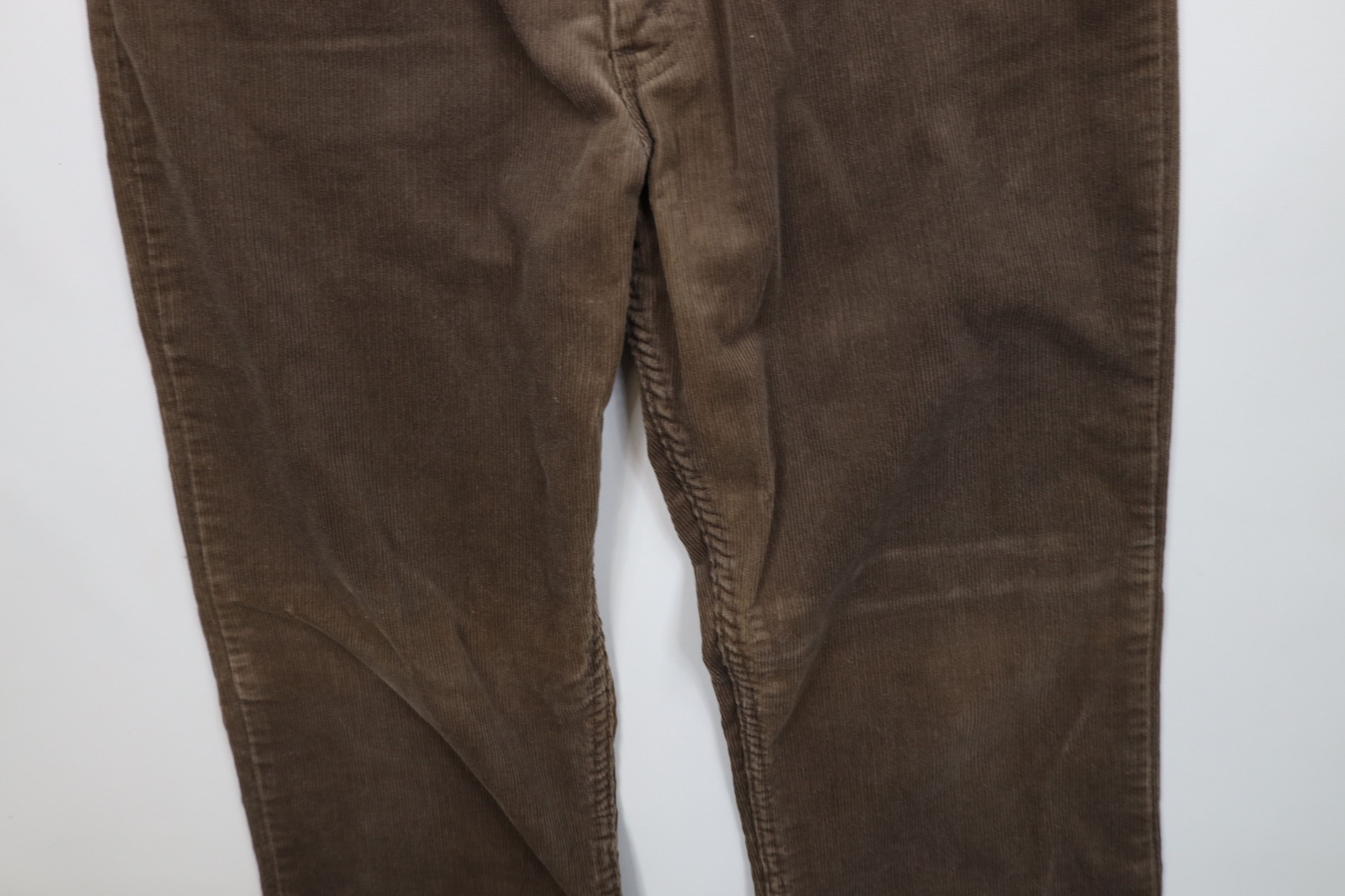 Levi's Vintage 80s Levis Leg Corduroy Chino Pants Brown USA Size US 32 / EU 48 - 7 Thumbnail