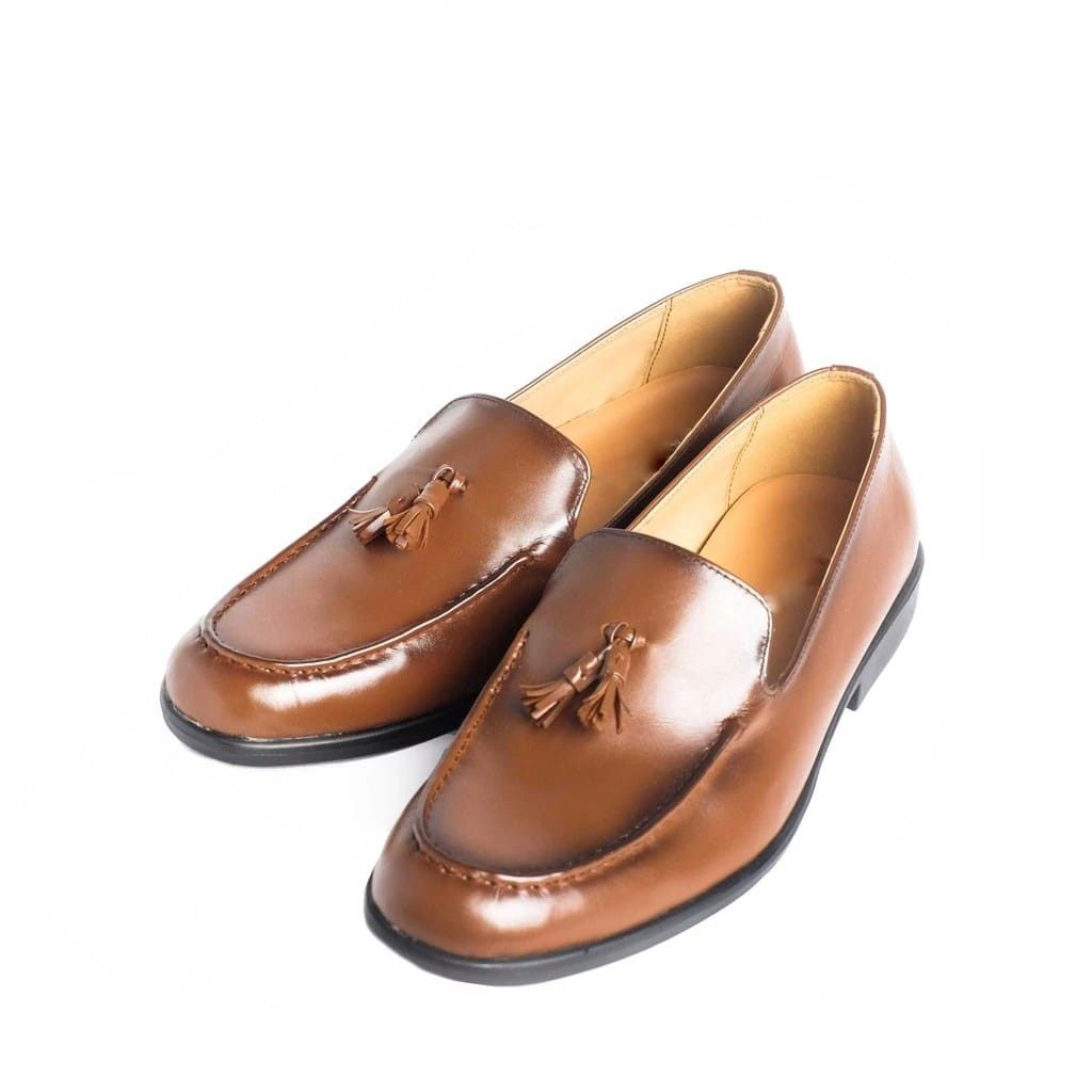 Designer Windsor Brown Leather Loafer Size US 10 / EU 43 - 3 Thumbnail