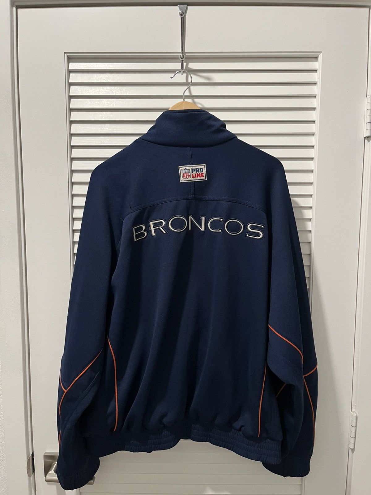 Nike Vintage 90s Nike Denver Broncos Jacket Navy Orange Size US XL / EU 56 / 4 - 2 Thumbnail