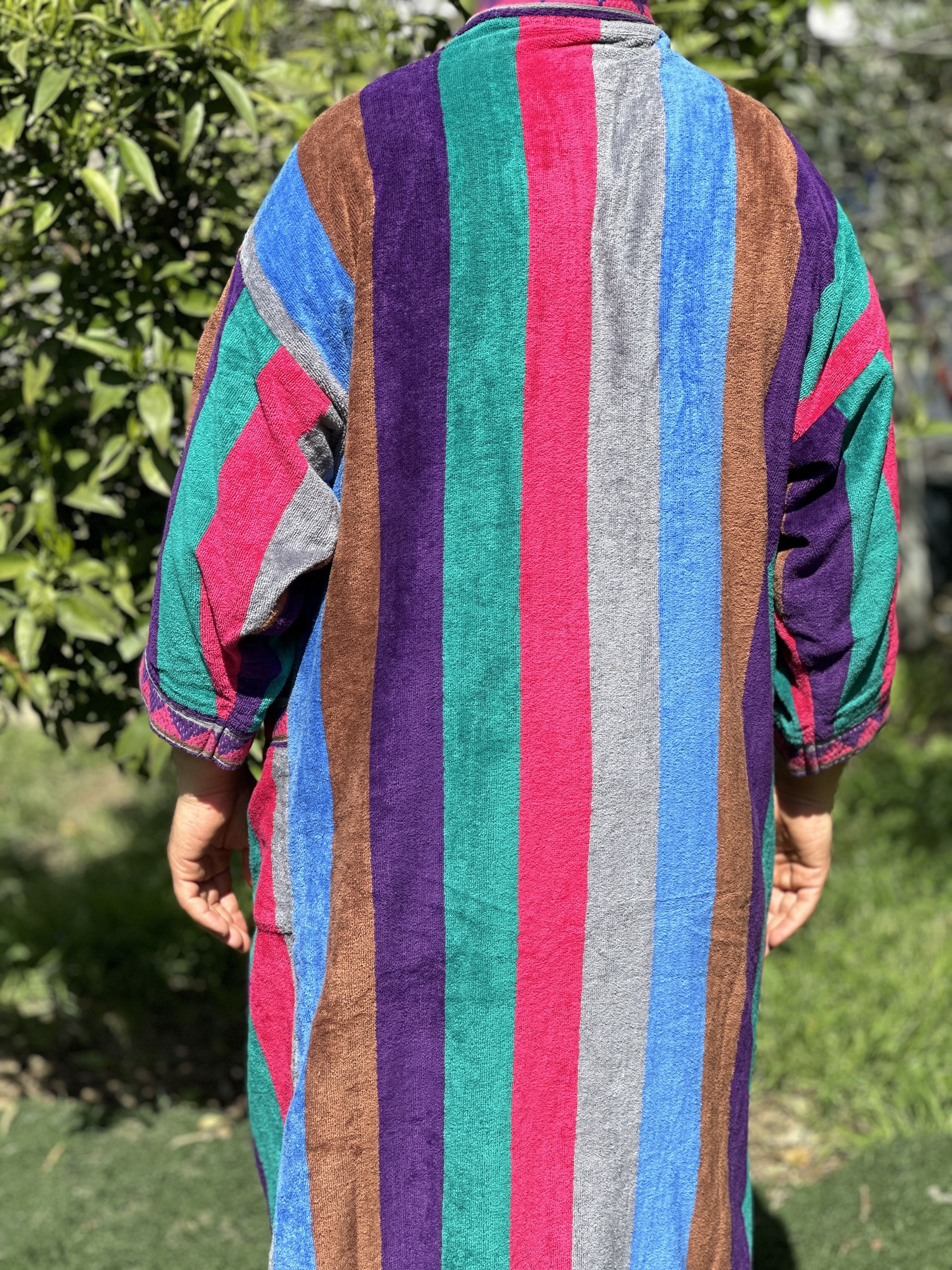 Saint Laurent Paris Bathrobe YSL 3D Knit Striped Linge de Maison Sweater Size M Size US M / EU 48-50 / 2 - 12 Thumbnail