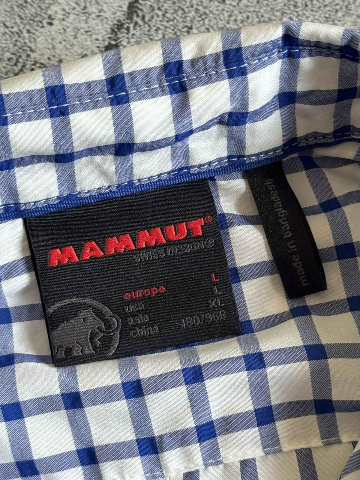 Mammut Mammut L/size Chekered shirt button up short sleeve outdoor Size US L / EU 52-54 / 3 - 7 Thumbnail