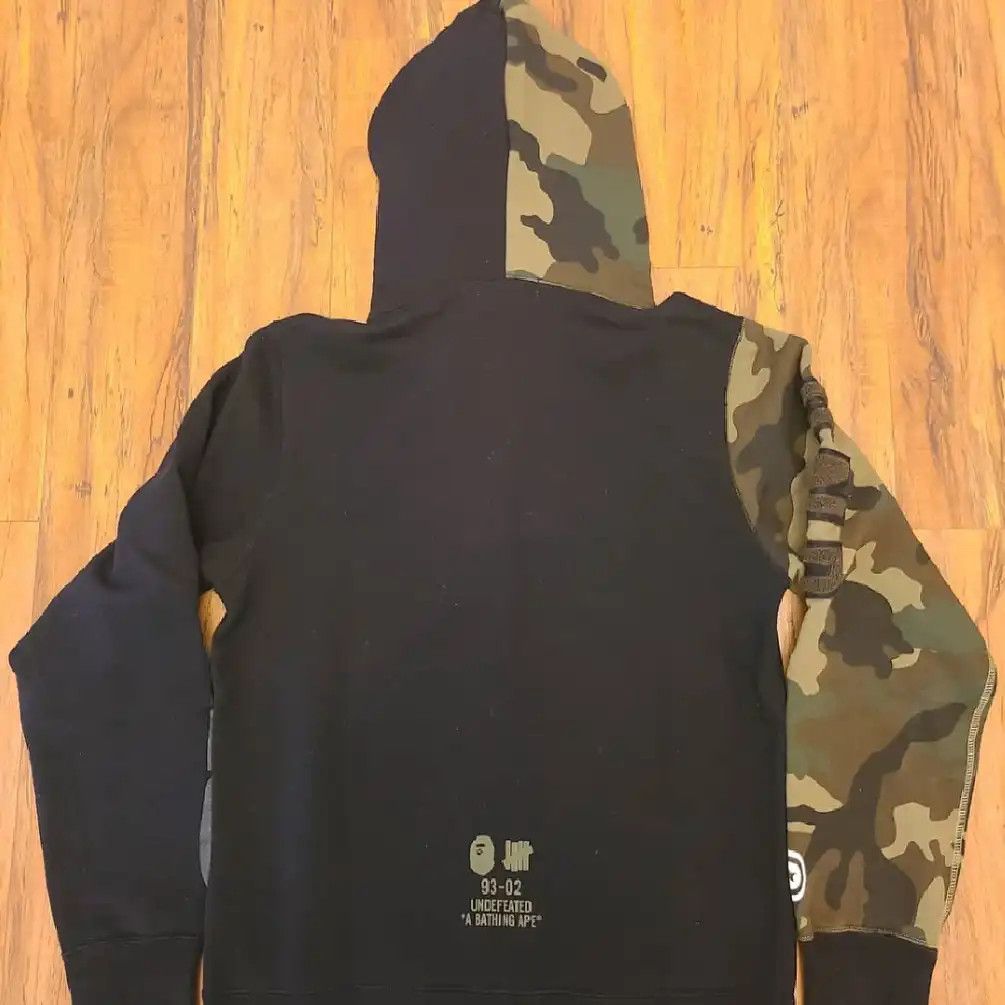 Bape × Undefeated FW18 Bape x Undefeated Woodland Camo Shark Full Zip Hoodie Size US L / EU 52-54 / 3 - 2 Thumbnail