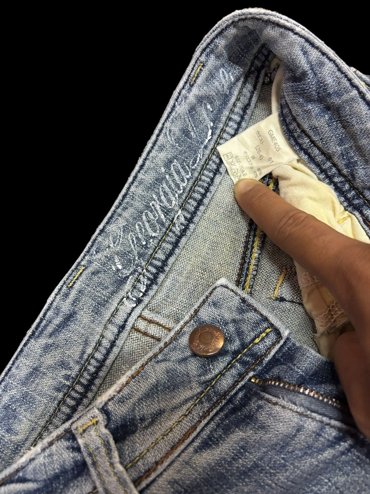 Japanese Brand × Vintage Vintage Georgia Love Bootcut Blue Washed Jeans Size 27" / US 4 / IT 40 - 5 Thumbnail