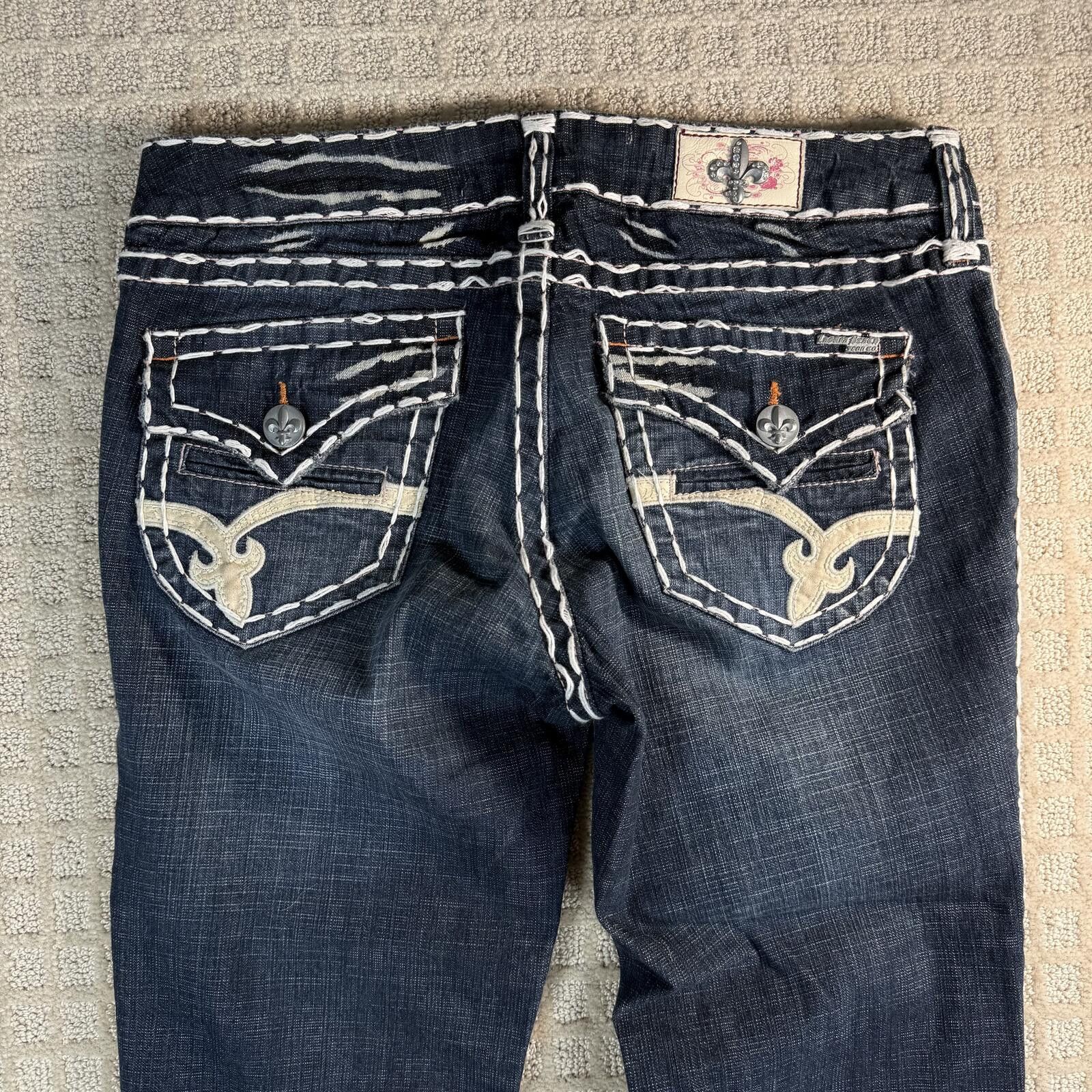 Other Laguna Beach Y2K Flare Jeans Made USA Contrast Stitch 32x36 Size 32" / US 10 / IT 46 - 7 Thumbnail