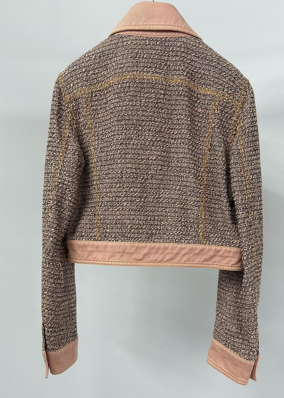 Chanel Chanel Pink denim jacket with tweed Size XS / US 0-2 / IT 36-38 - 4 Thumbnail