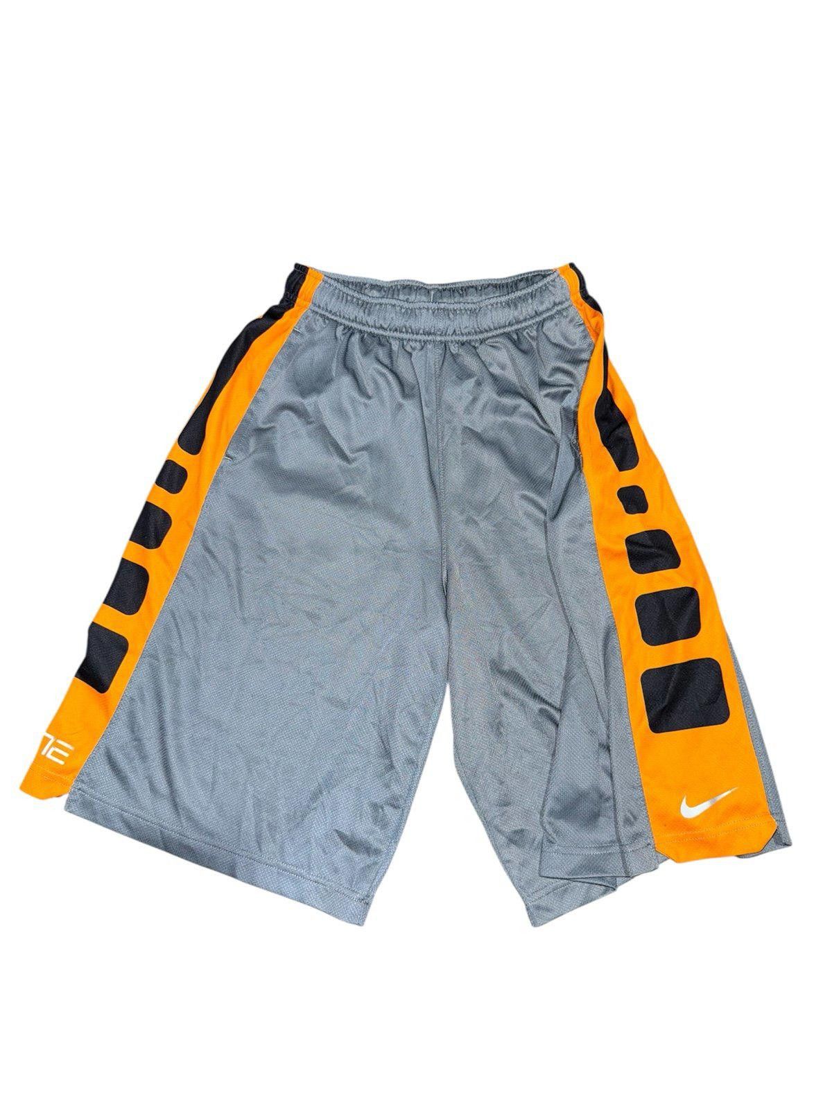 Nike Vintage Rare Nike Elite Shorts Gray/Orange Mens Sz S Hoops Size US 30 / EU 46 - 1 Thumbnail