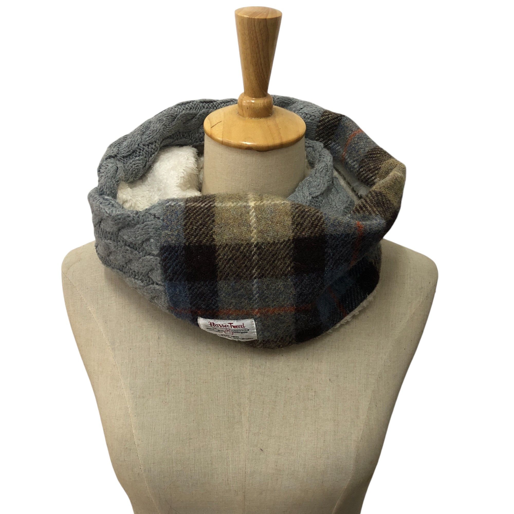 Harris Tweed Harris Tweed Wool Scarf Muffler Neckwear Snood V2779 Size ONE SIZE - 1 Thumbnail