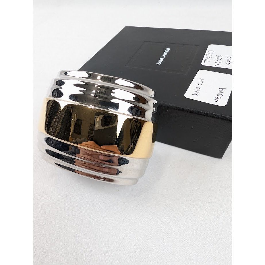 Saint Laurent Paris o1rshd1 Size: M / Q:2 / Metal Cuff Bracelet in Multicolor Size ONE SIZE - 3 Thumbnail