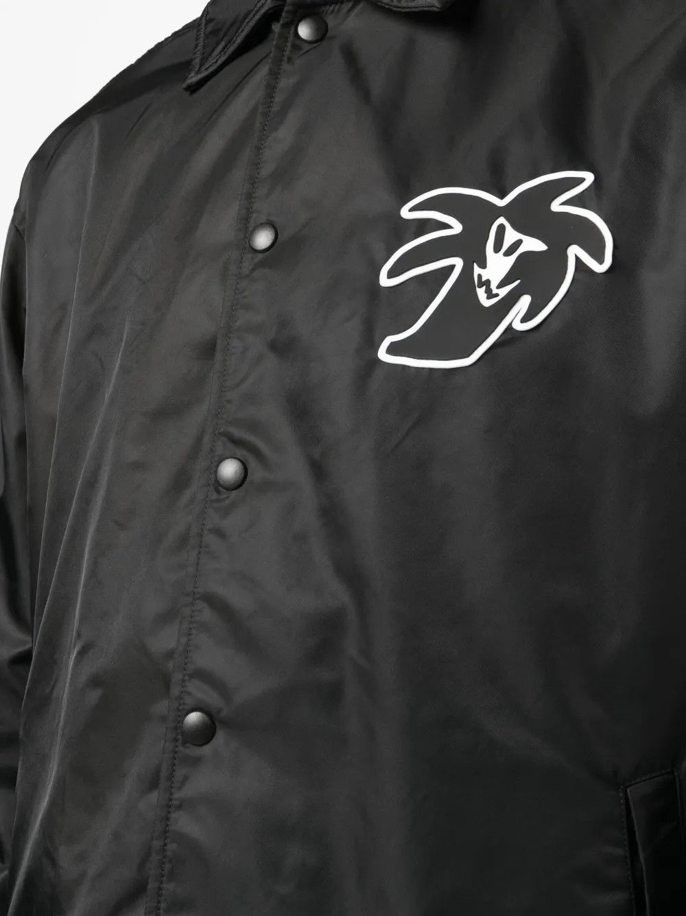 Palm Angels o1y0325 Logo Shell Jacket in Black Size US XL / EU 56 / 4 - 2 Thumbnail