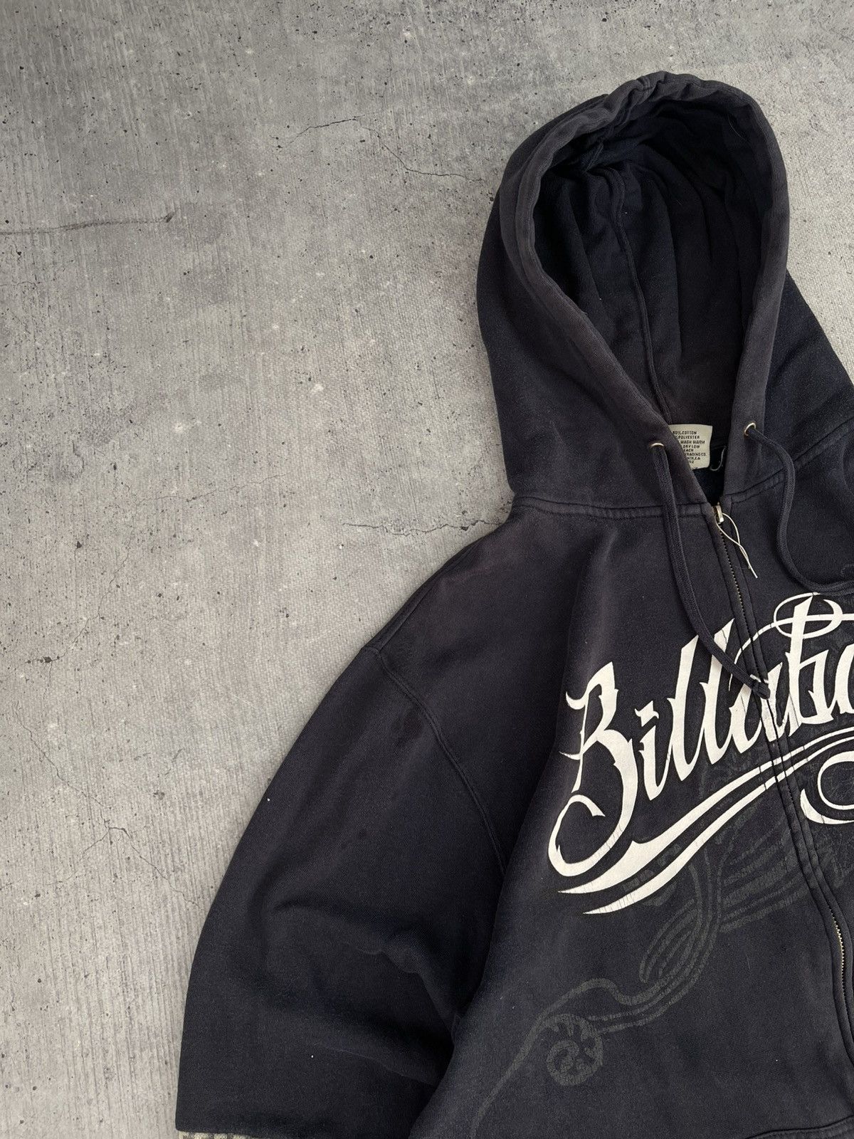 Billabong Vintage Distressed Billabong Crazy Zip Hoodie Big Logo Y2K Size US XL / EU 56 / 4 - 3 Thumbnail