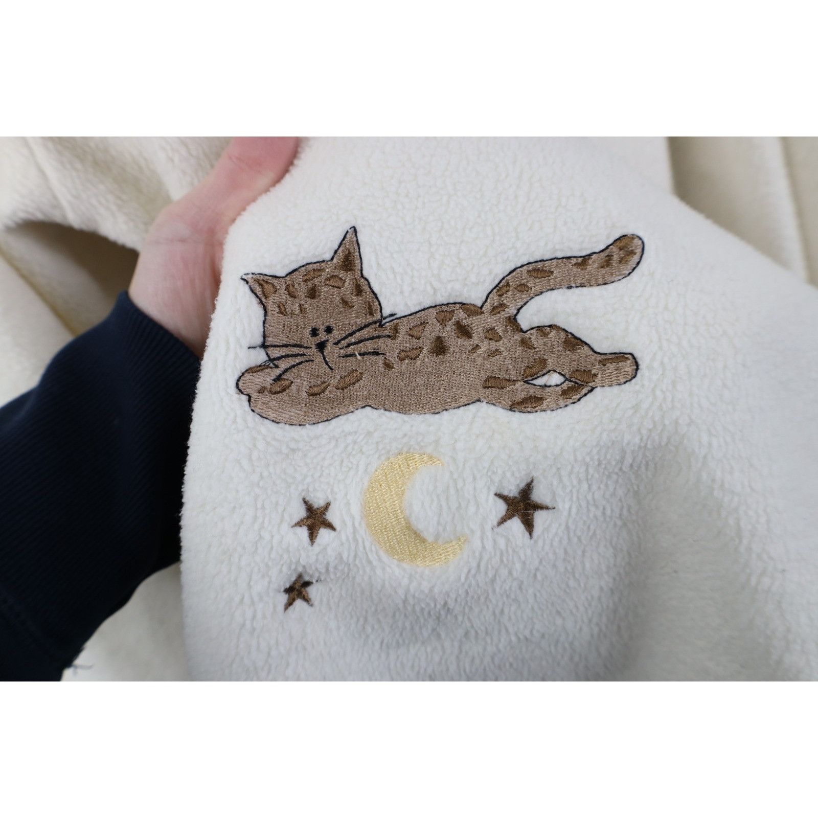 Vintage Vintage 90s Y2K Distressed Cat Kitten Fleece Bath Robe Size ONE SIZE - 9 Thumbnail