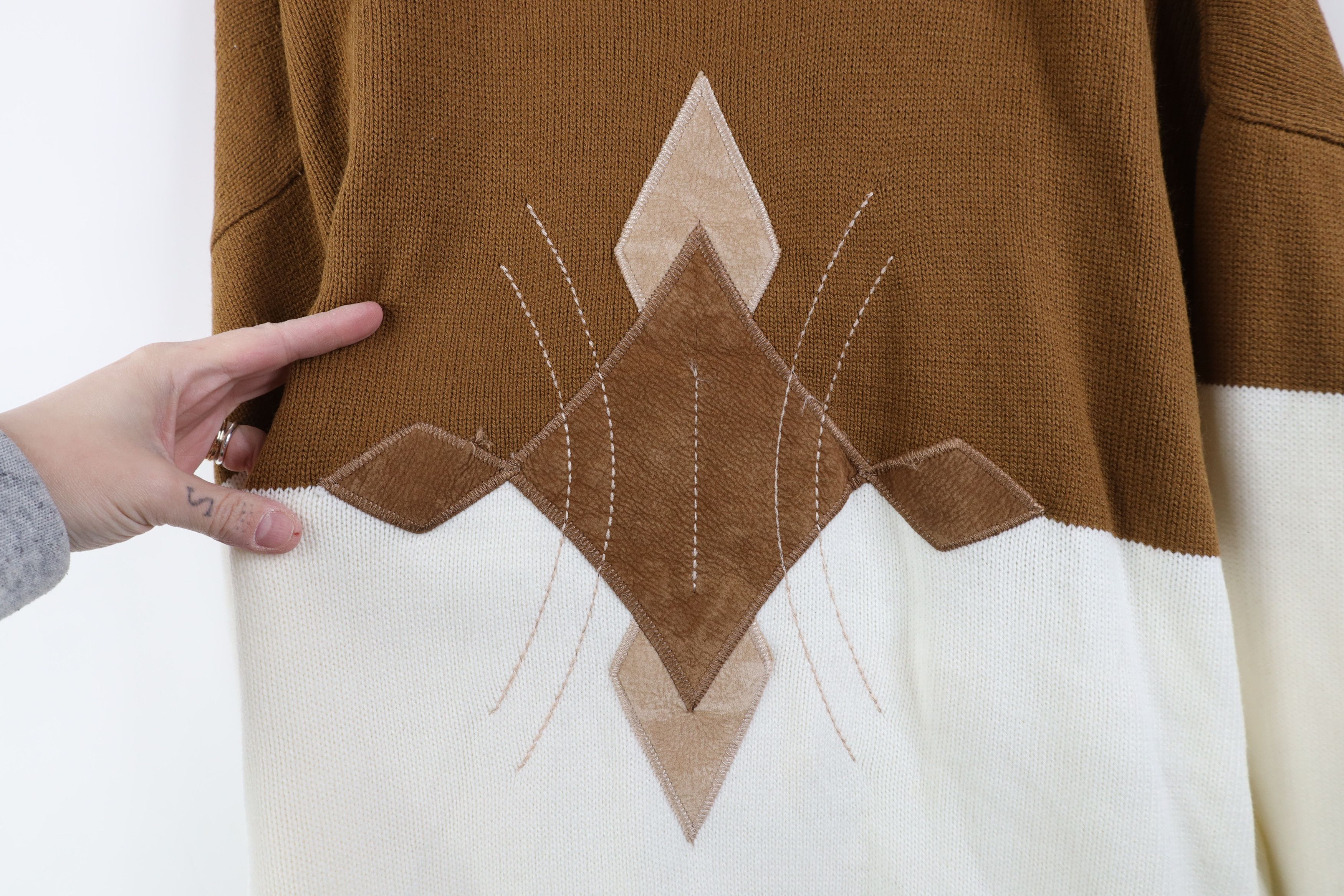 Vintage 90s Y2K Streetwear Ribbed Knit Mock Neck Sweater