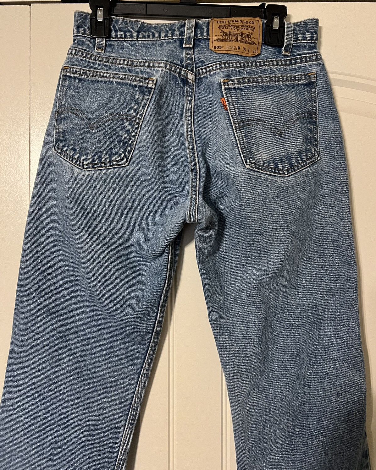 Levi's Vintage Levi’s 505 Orange Tab Jeans Size US 30 / EU 46 - 1 Thumbnail
