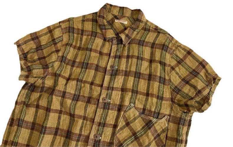 Kapital Kapital Vintage linen plaid short sleeves Size US XS / EU 42 / 0 - 2 Thumbnail