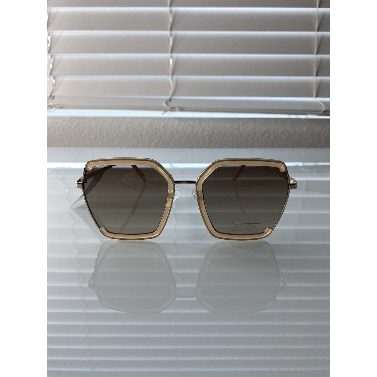 Guess Guess Factory Brown Gradient Butterfly Ladies Sunglasses Size ONE SIZE - 3 Thumbnail