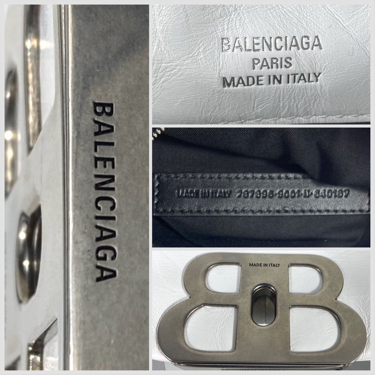 Balenciaga Balenciaga Small Monaco Leather Shoulder Bag Optic White NEW Size ONE SIZE - 3 Thumbnail