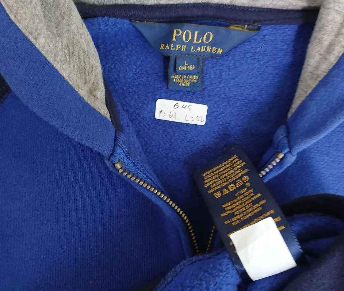 Polo Ralph Lauren × Vintage Vintage Zip Hoodie Polo Ralph Lauren Size US L / EU 52-54 / 3 - 4 Thumbnail