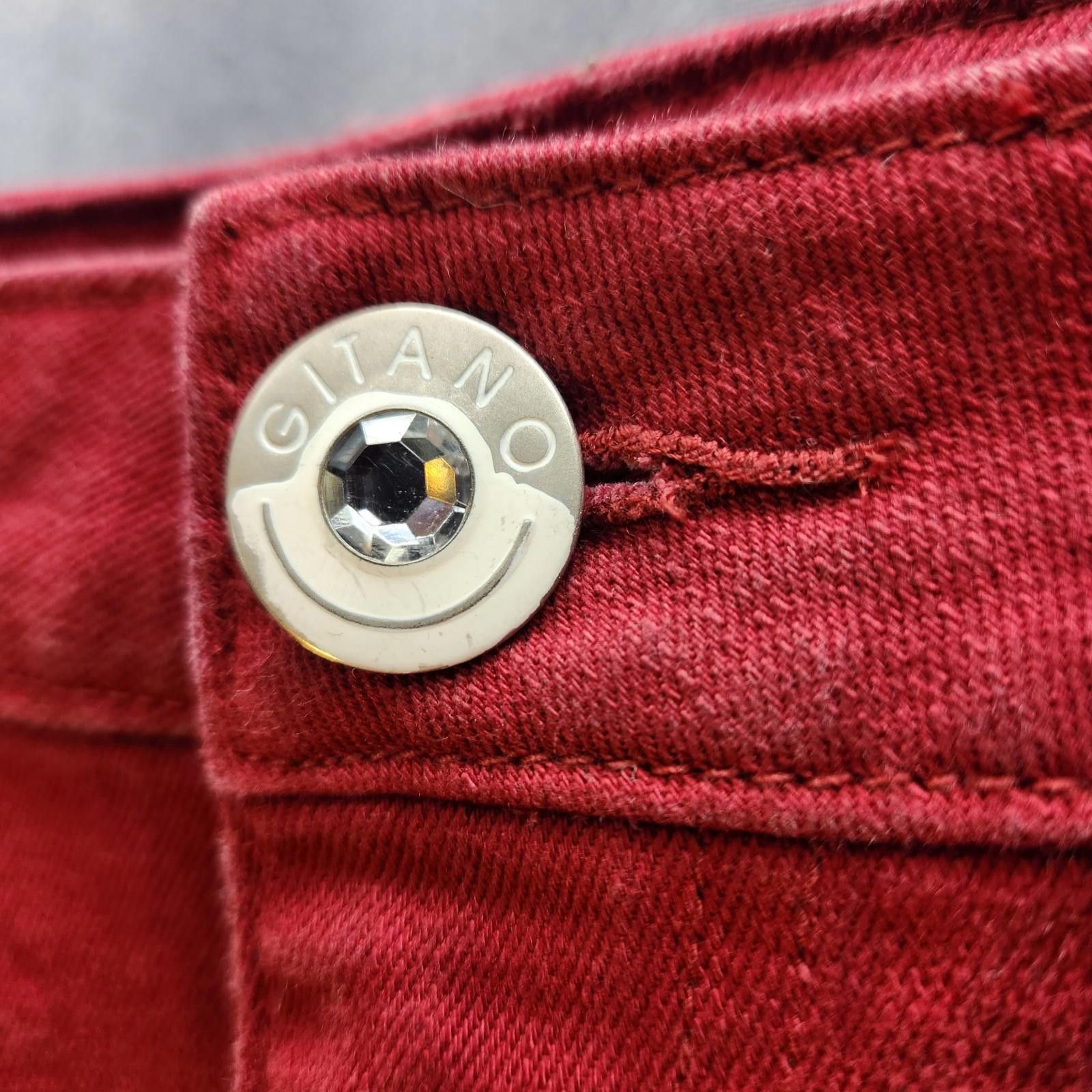 Designer Vintage Red Gitano Jeans Size 12 Size 34" / US 12 / IT 48 - 4 Thumbnail