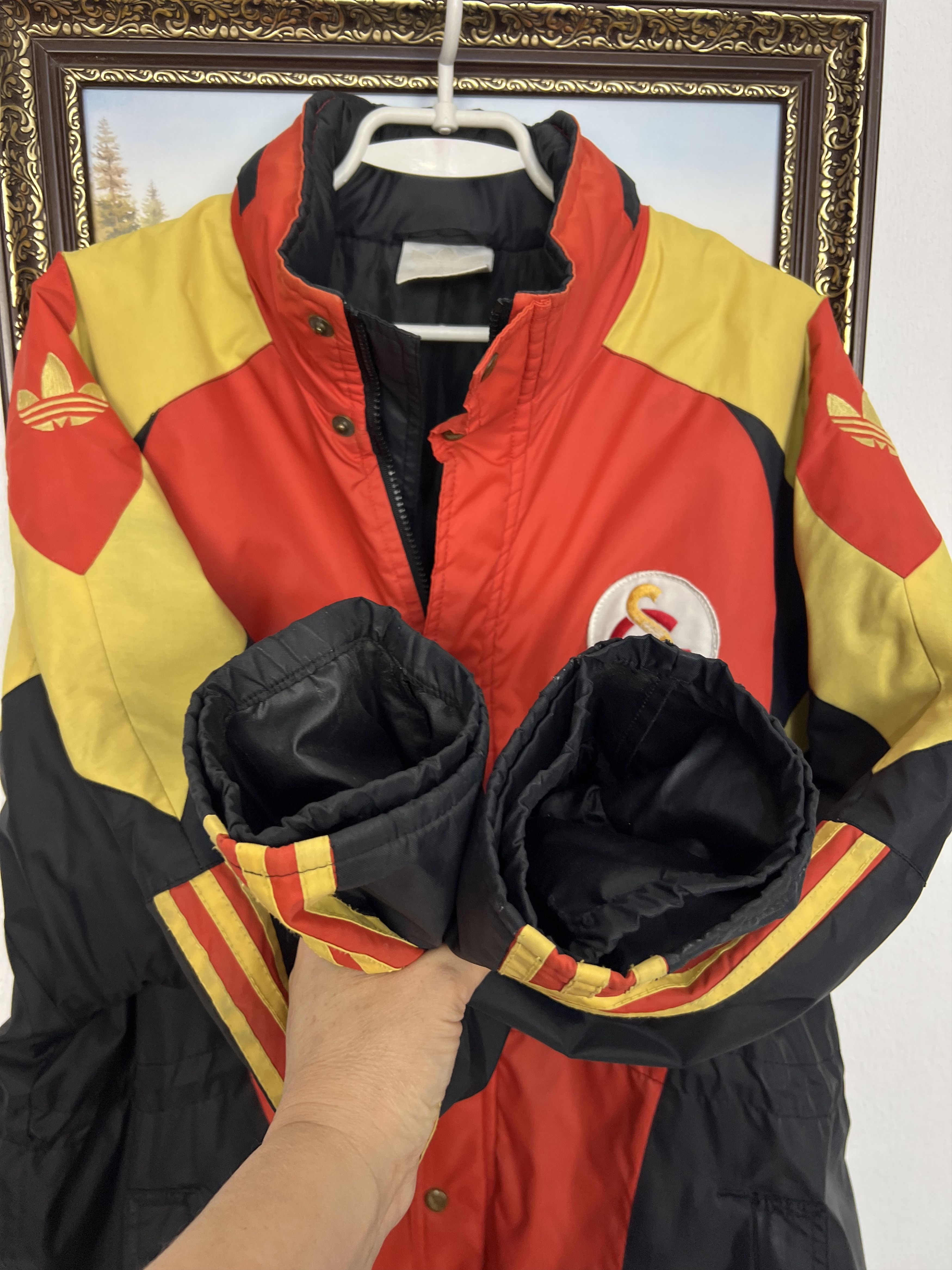 Adidas Vintage 90's Galatasaray Football Padded Jacket Soccer Rare Size US XL / EU 56 / 4 - 5 Thumbnail