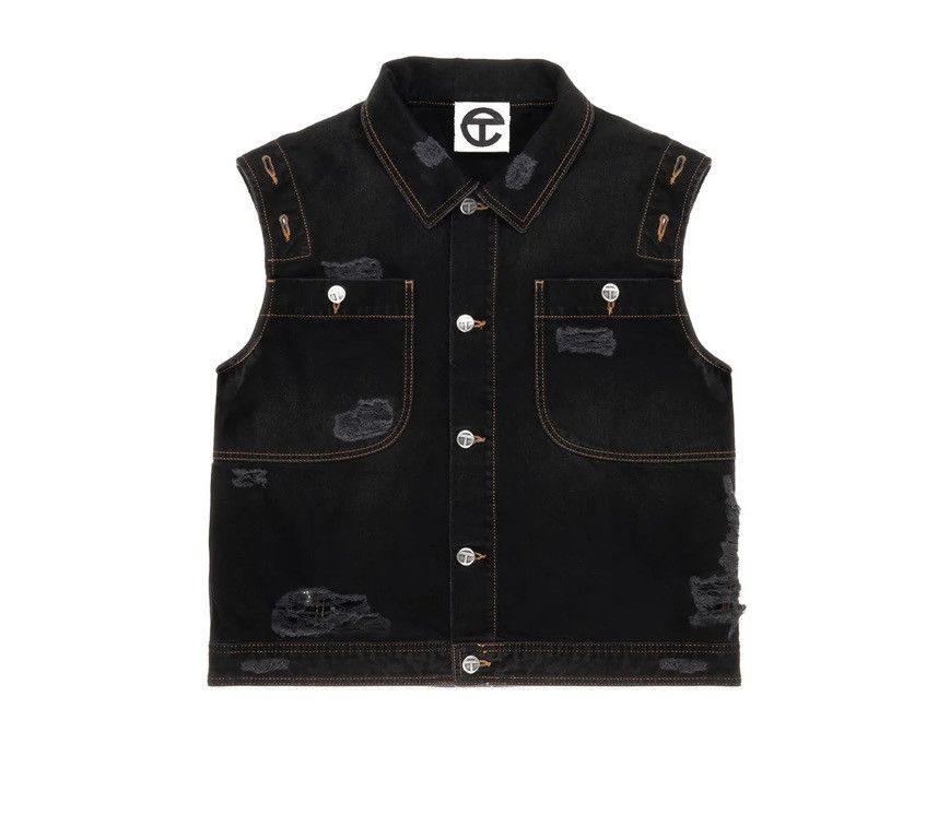 Telfar Telfar Detachable Jean Jacket - Distressed Black Size XS / US 0-2 / IT 36-38 - 3 Thumbnail