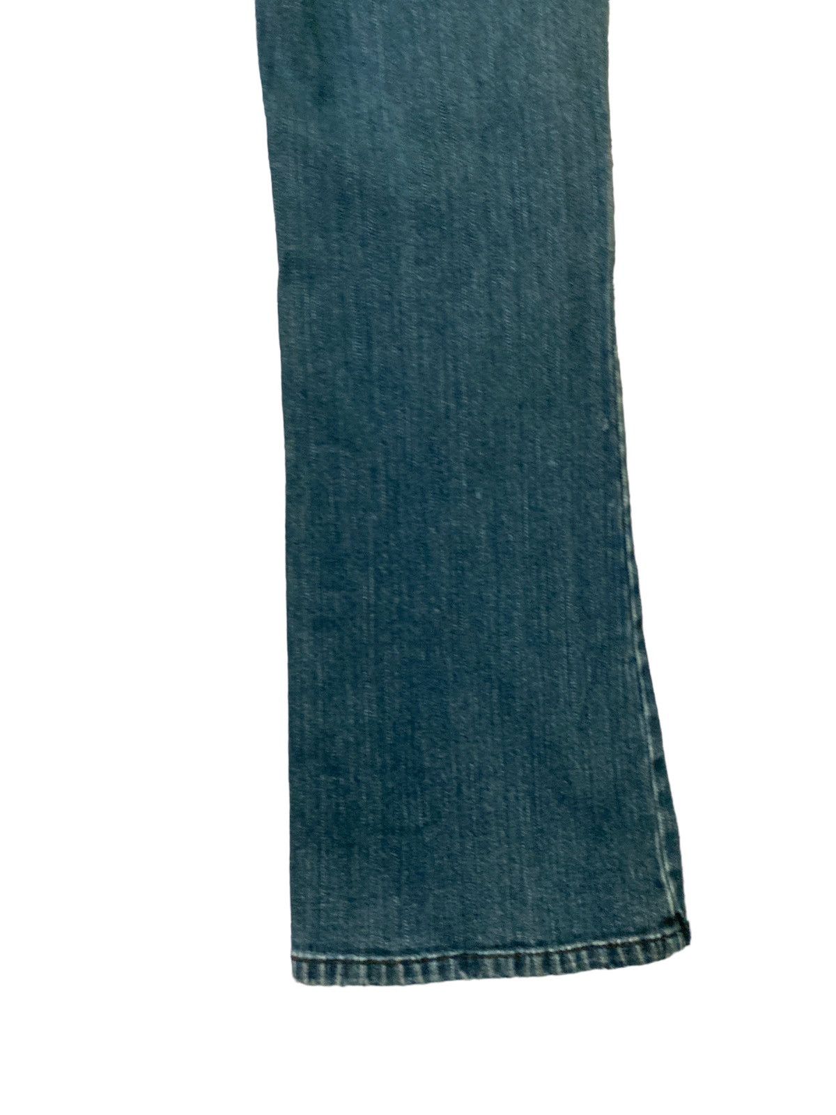 Harley Davidson Flared HARLEY DAVIDSON Leather Boot Cut Denim Jeans Size US 29 - 17 Thumbnail