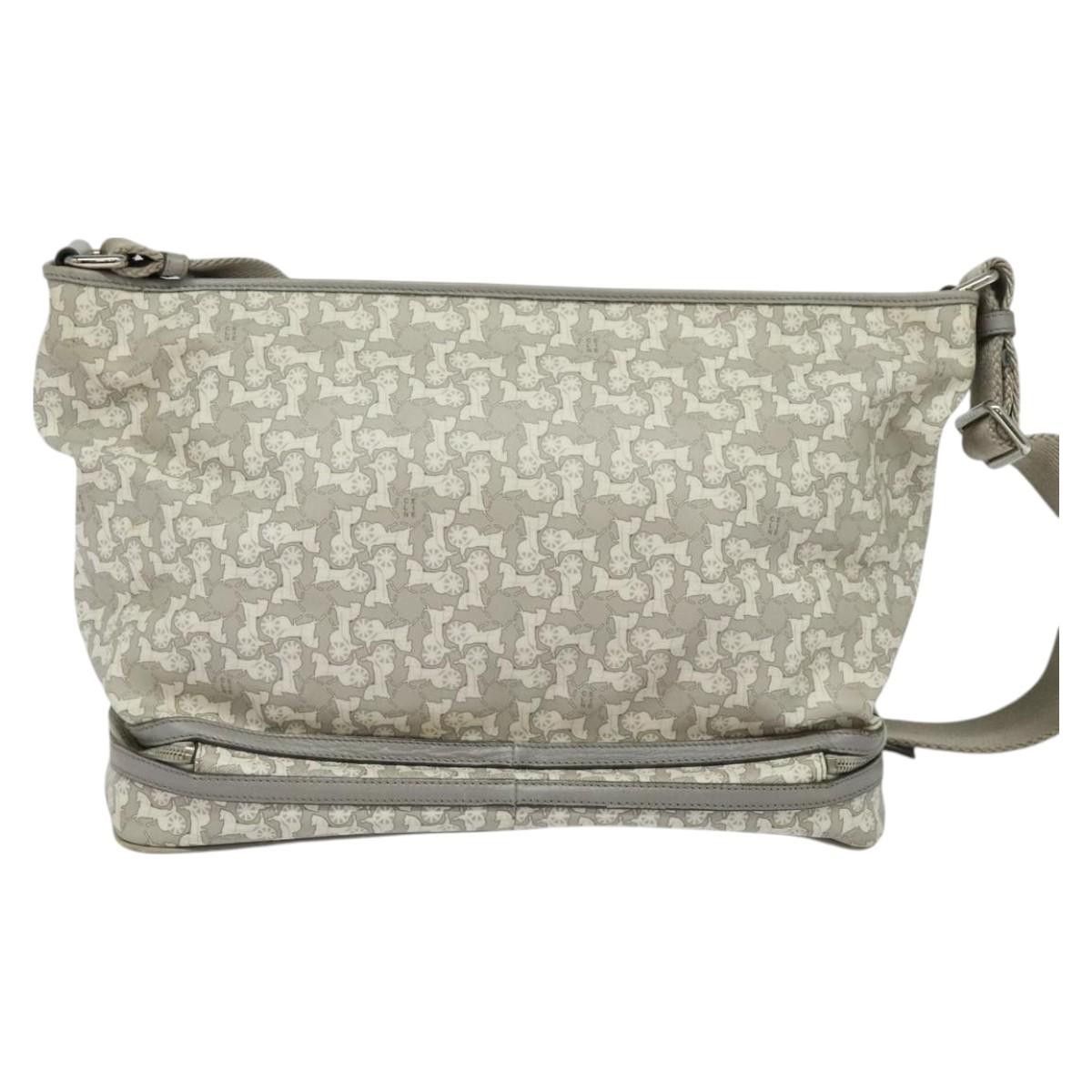 Celine CELINE Sulky Shoulder Bag Pvc Gray Silver Size ONE SIZE - 3 Thumbnail