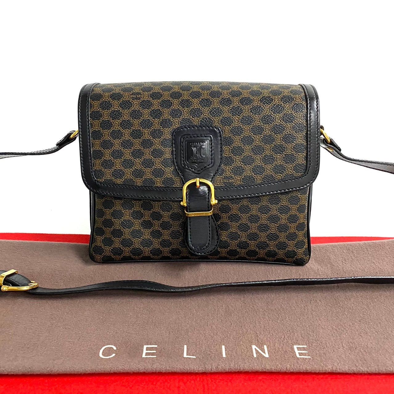 Celine Celine Shoulder Bag Black Leather Size ONE SIZE - 1 Thumbnail