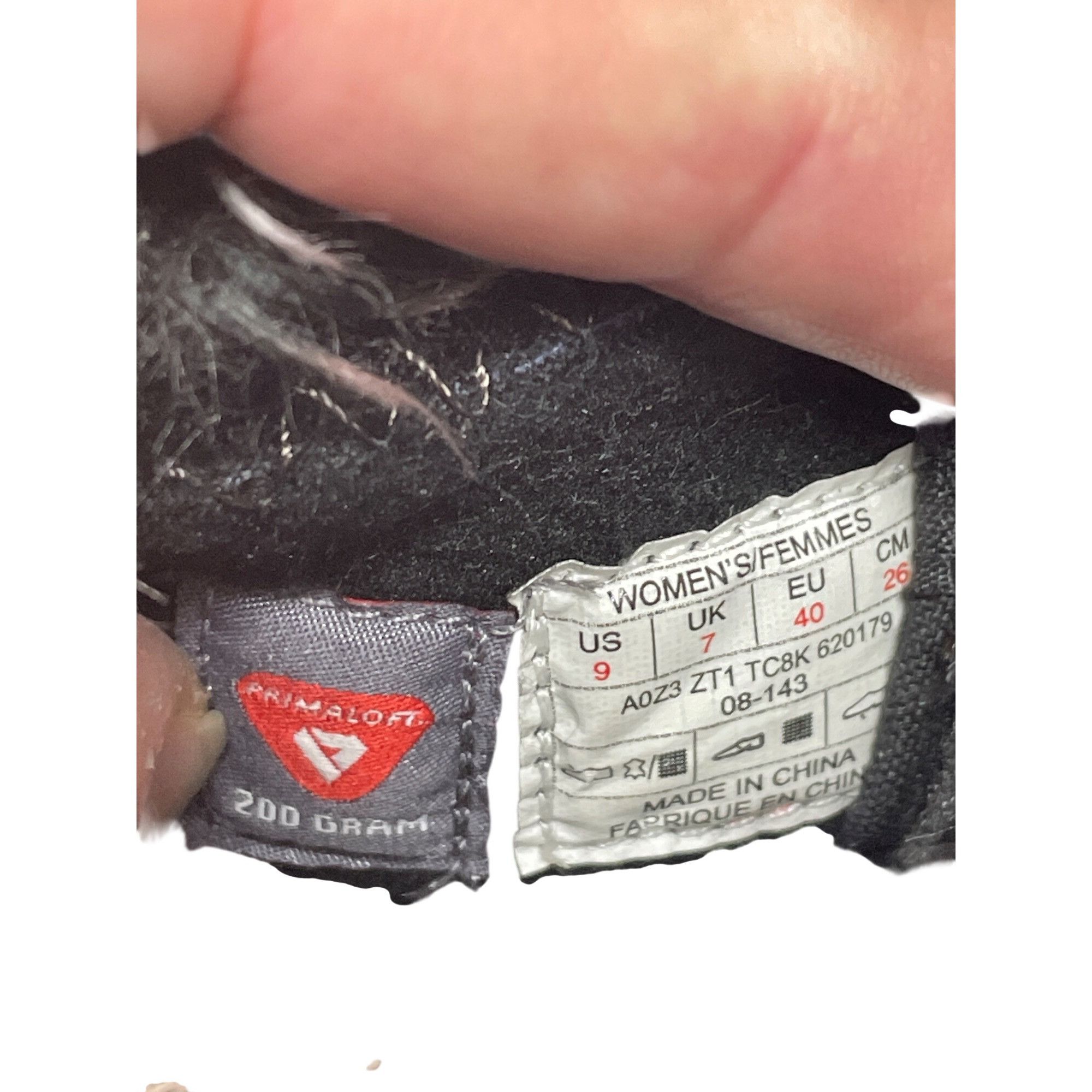 The North Face NorthFace Primaloft Womans Black Insulated fur lined winter Size US 9 / IT 39 - 7 Thumbnail