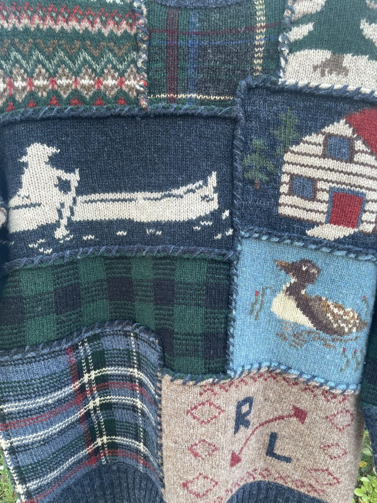 Polo Ralph Lauren Polo Ralph Lauren Patchwork Wool Sweater XS Size US XS / EU 42 / 0 - 3 Thumbnail