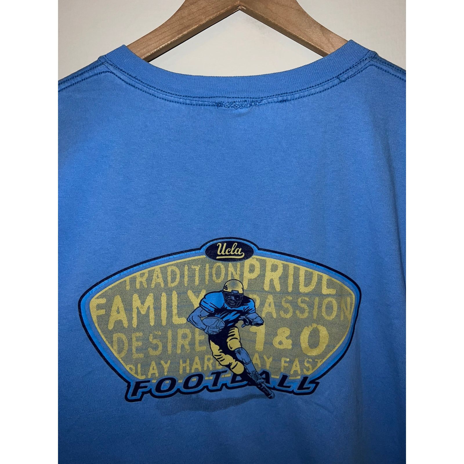 NCAA Vintage UCLA Shirt Football College University Blue Tee L Size US XL / EU 56 / 4 - 8 Thumbnail