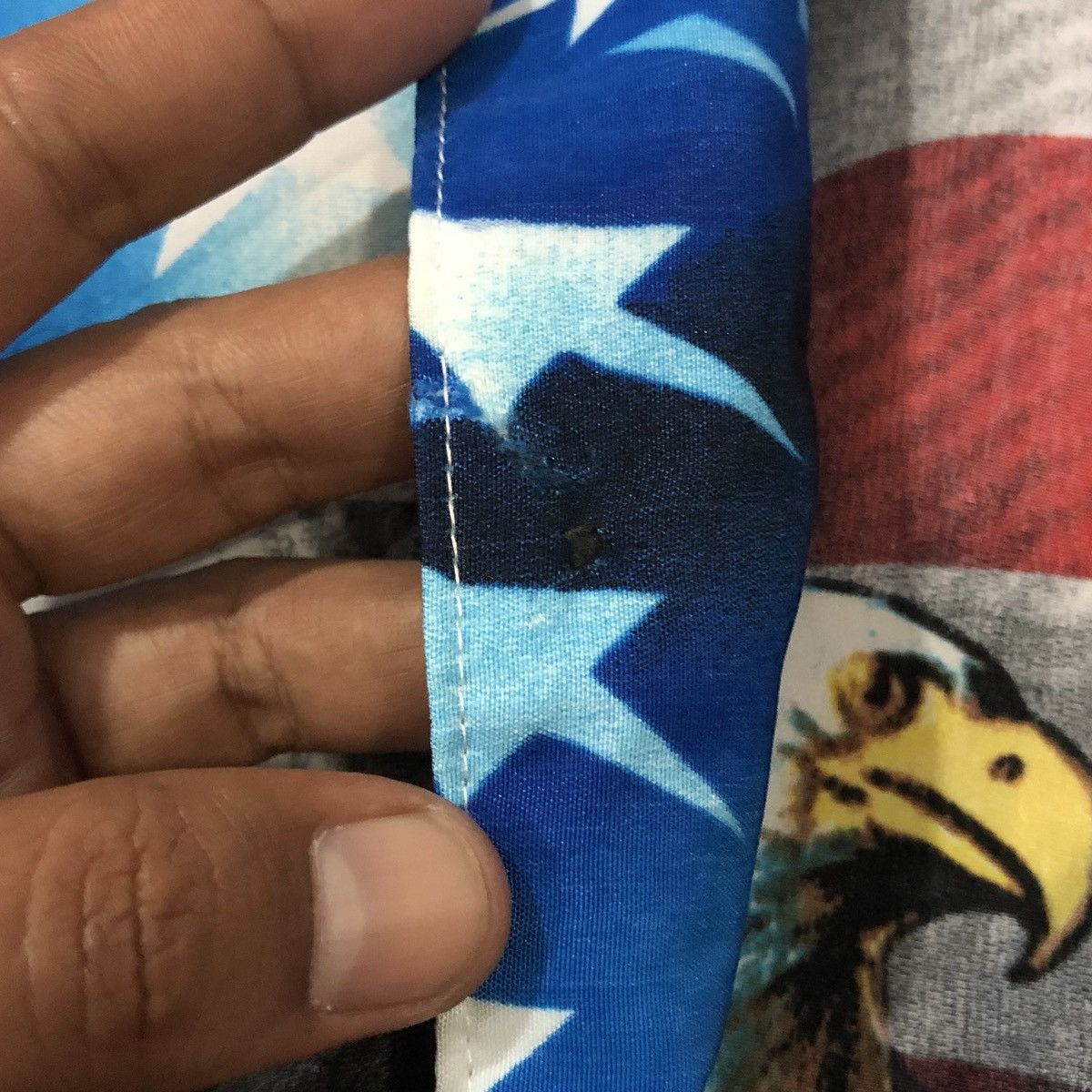 Japanese Brand Vintage Sapphire Lounge American Flag Eagle Motorcycle Biker Size US L / EU 52-54 / 3 - 13 Thumbnail