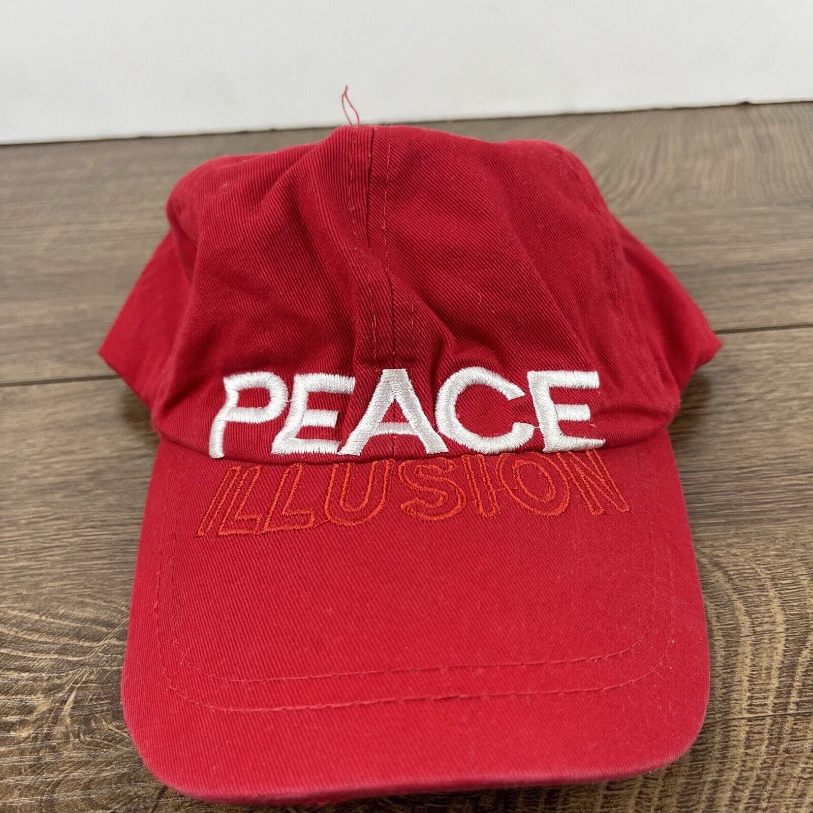 Other Peace Illusion Hat Red Adjustable Hat Red Adult Size Hat Size ONE SIZE - 4 Thumbnail